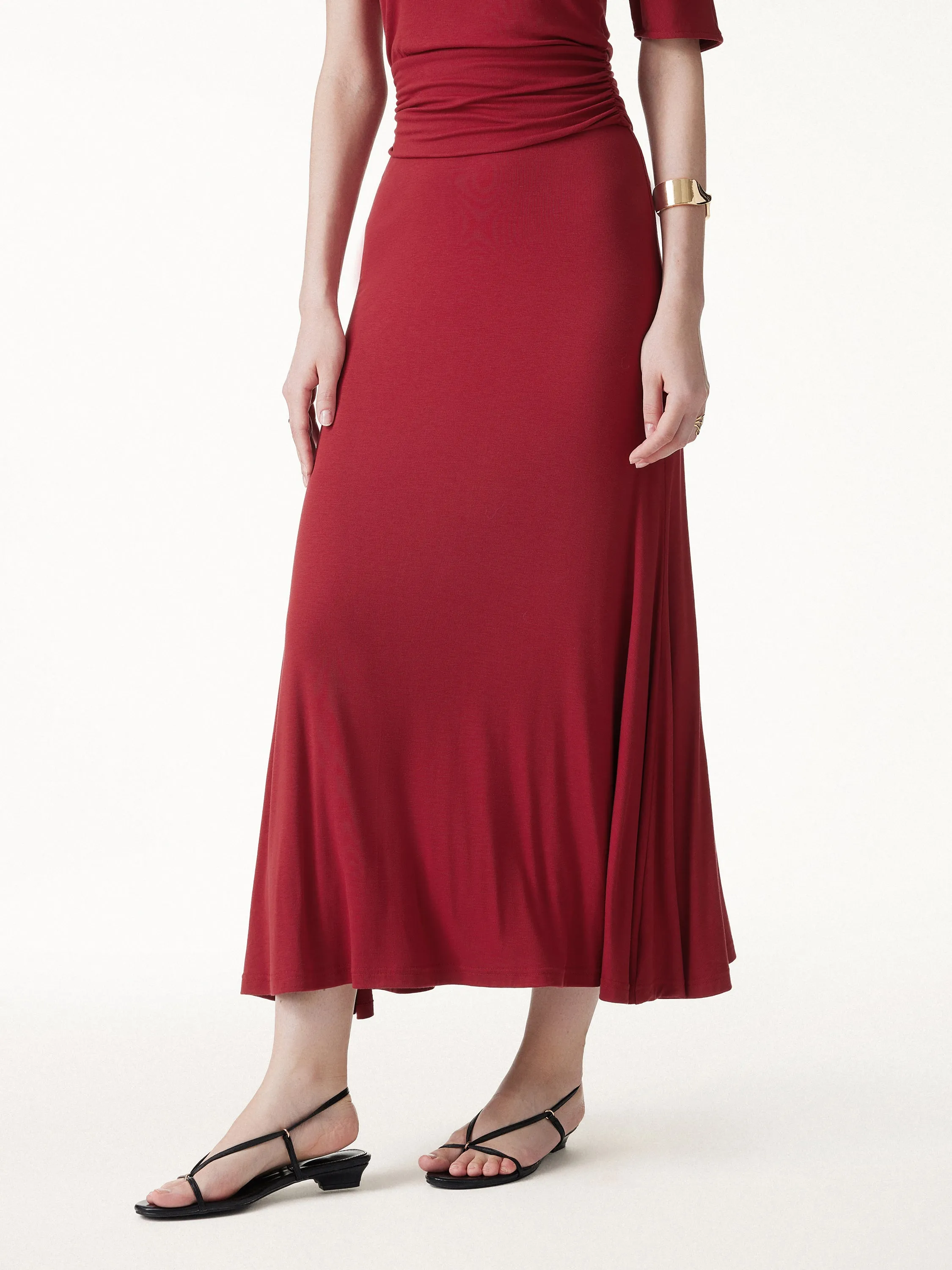 CoolTouch Flowy Maxi Flared Skirt sold by OGLmove product image thumbnail 4