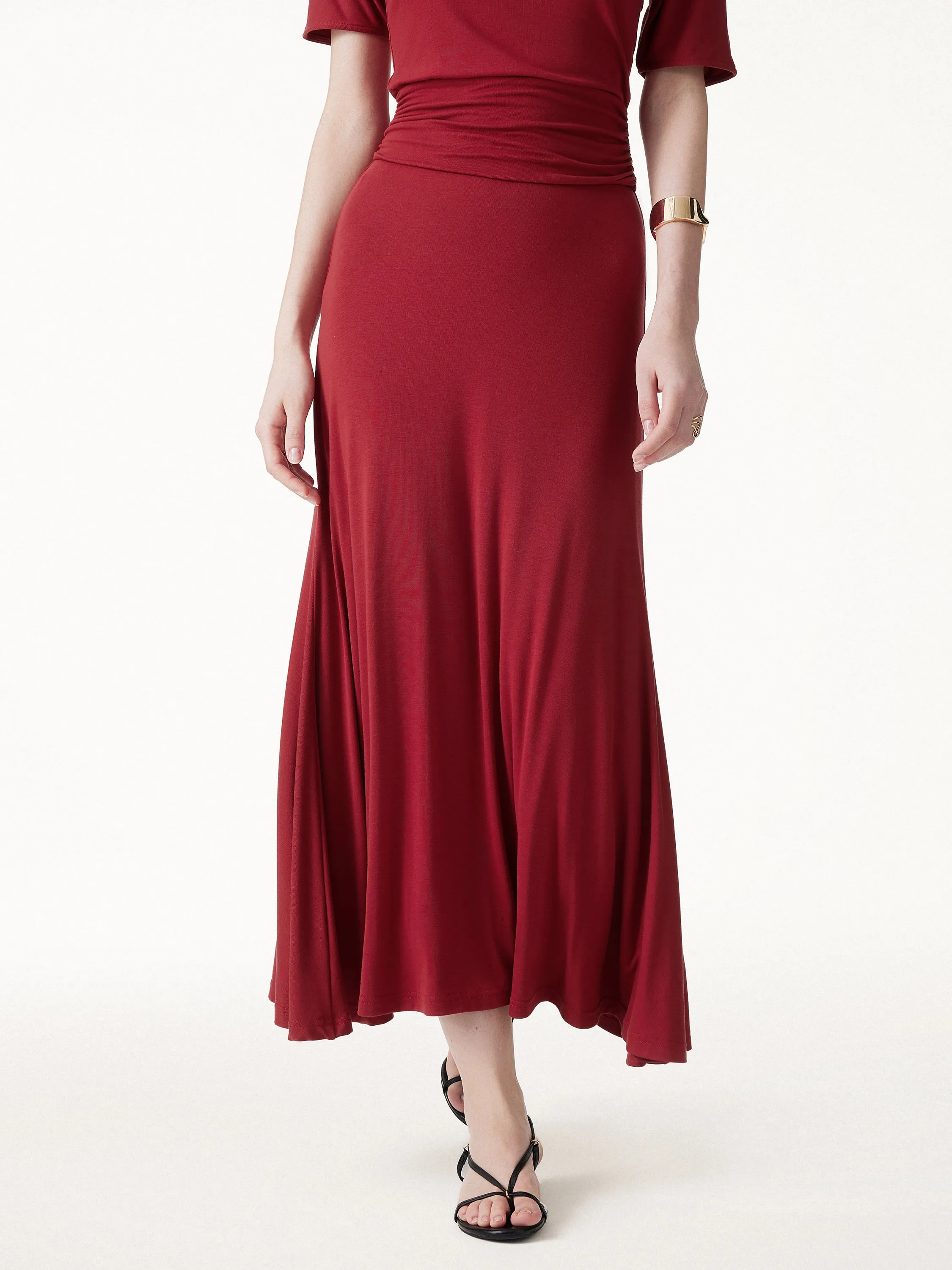 CoolTouch Flowy Maxi Flared Skirt sold by OGLmove