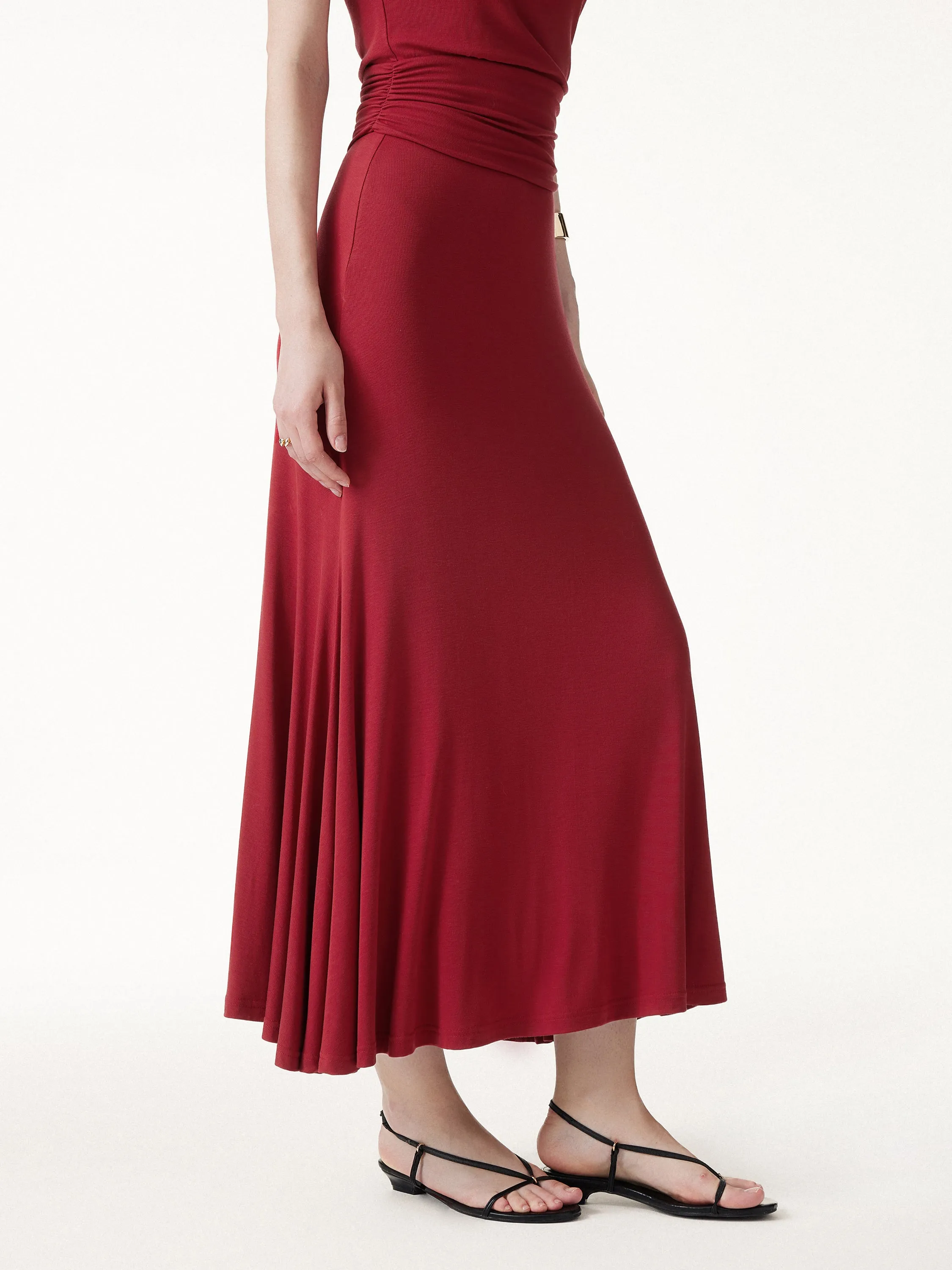 CoolTouch Flowy Maxi Flared Skirt sold by OGLmove product image thumbnail 5