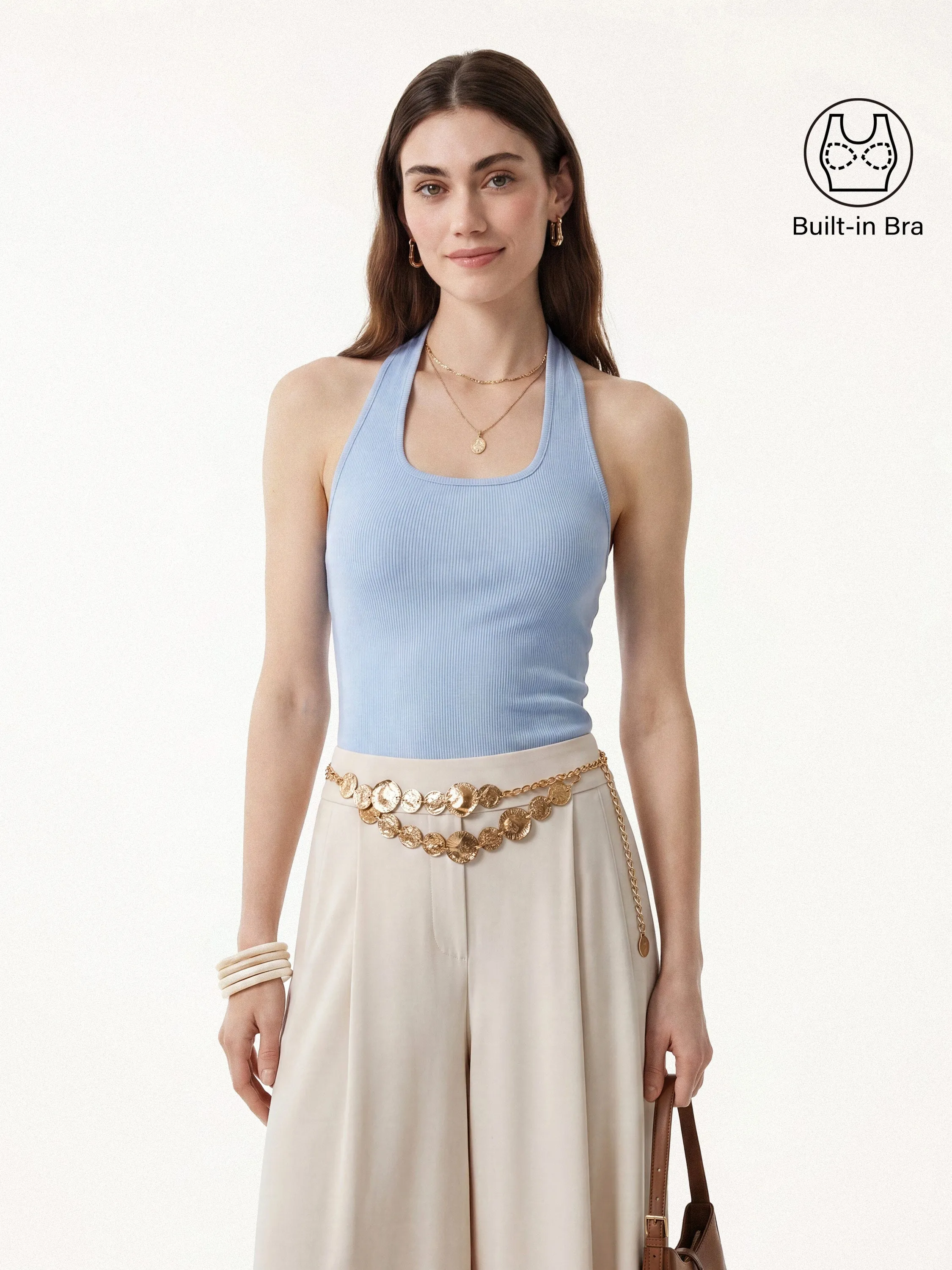 Square Halter Neck Bra Tank sold by OGLmove product image thumbnail 2