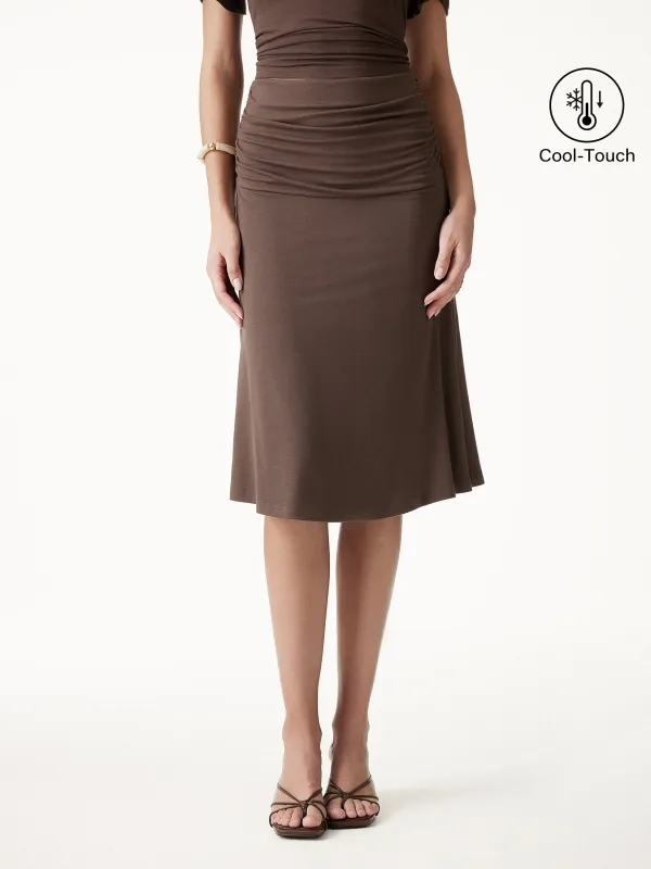 CoolTouch Ruched Midi Mermaid Skirt made by OGLmove