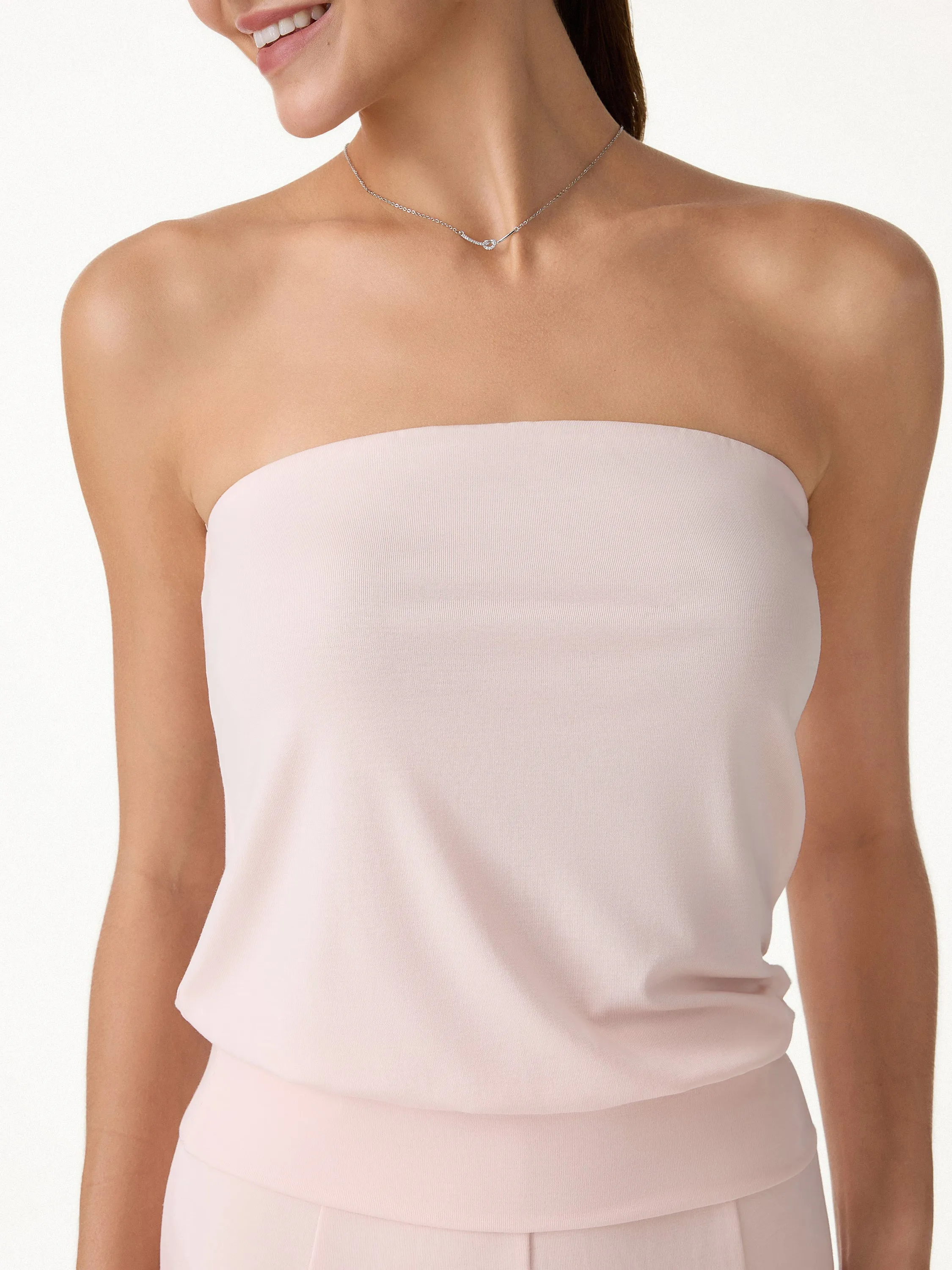 2Pcs Set Banded Hem Bra Top & Knee-Length Skirt sold by OGLmove product image thumbnail 4