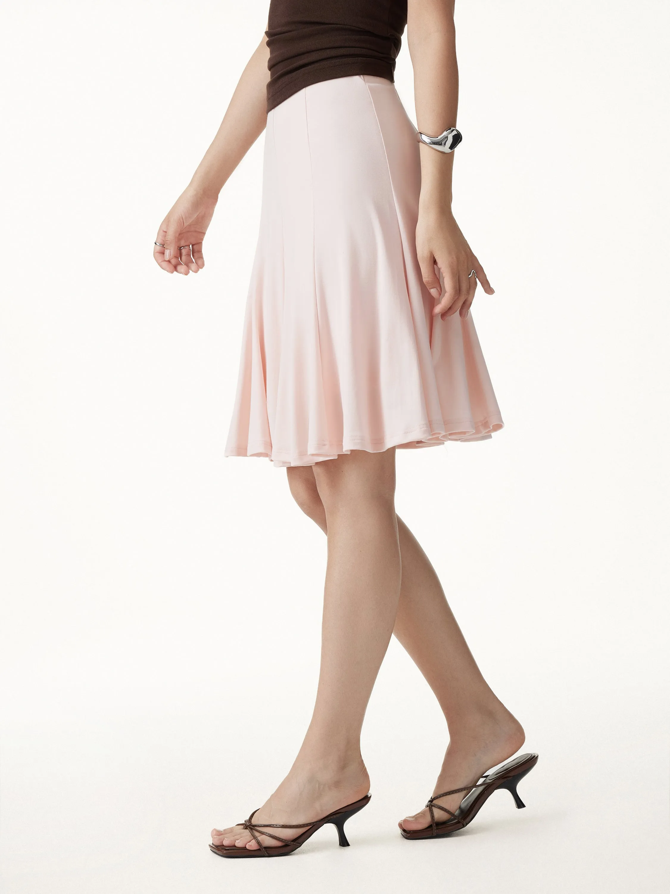 2Pcs Set Banded Hem Bra Top & Knee-Length Skirt sold by OGLmove product image thumbnail 5