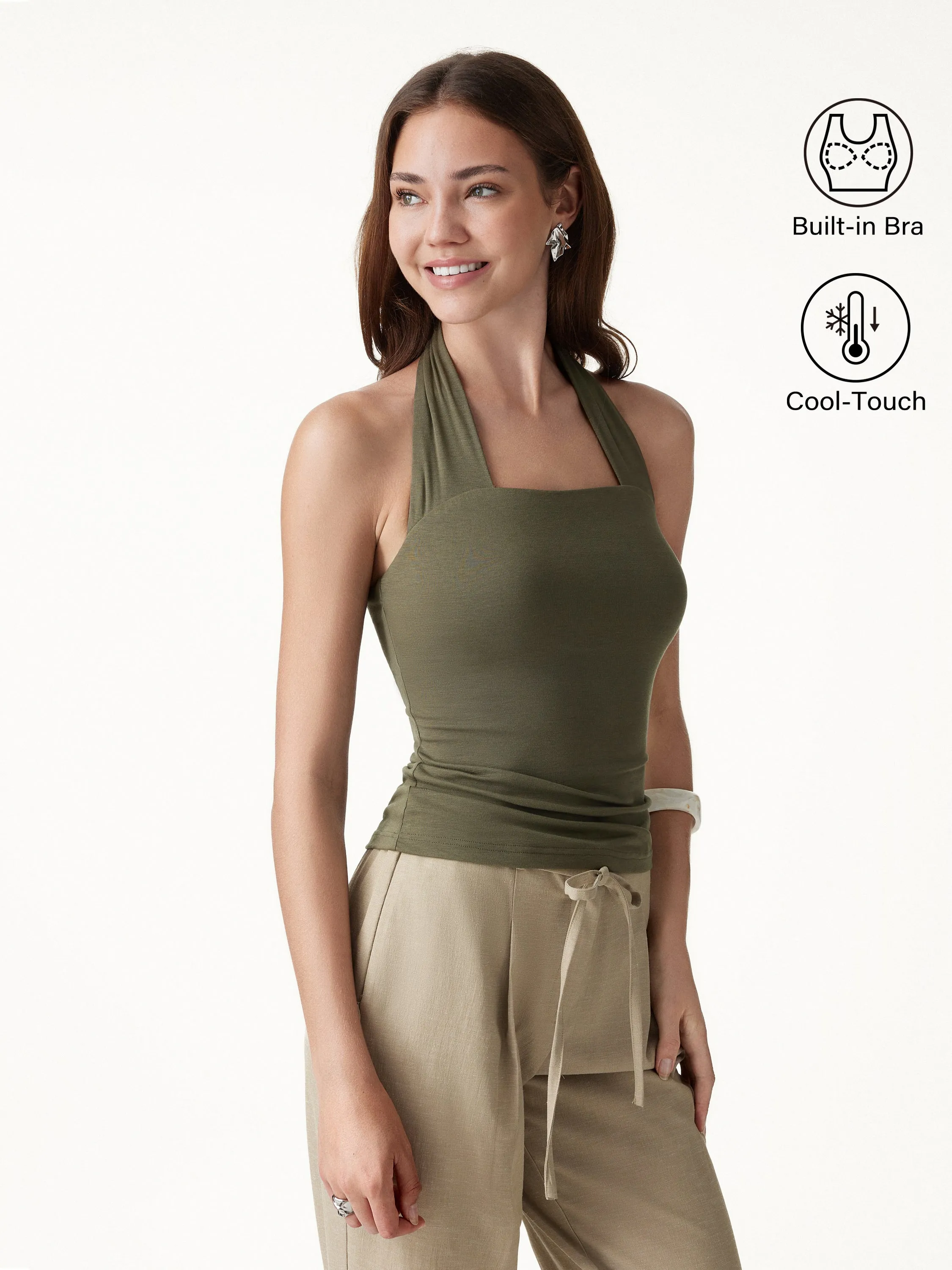 CoolTouch Halter Going-Out Bra Top sold by OGLmove product image thumbnail 5