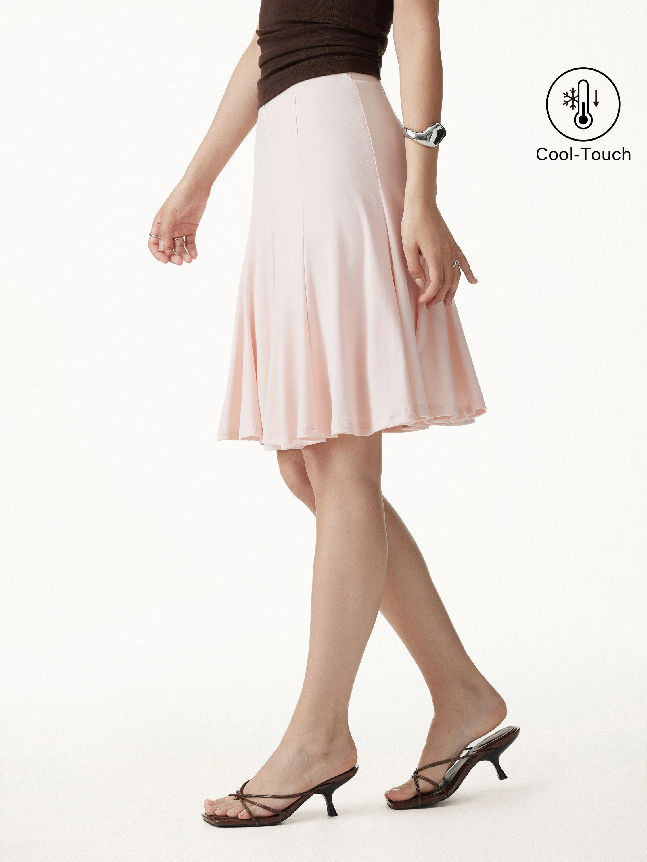 Lyocell Mermaid Hem Knee-Length Skirt sold by OGLmove product image thumbnail 5