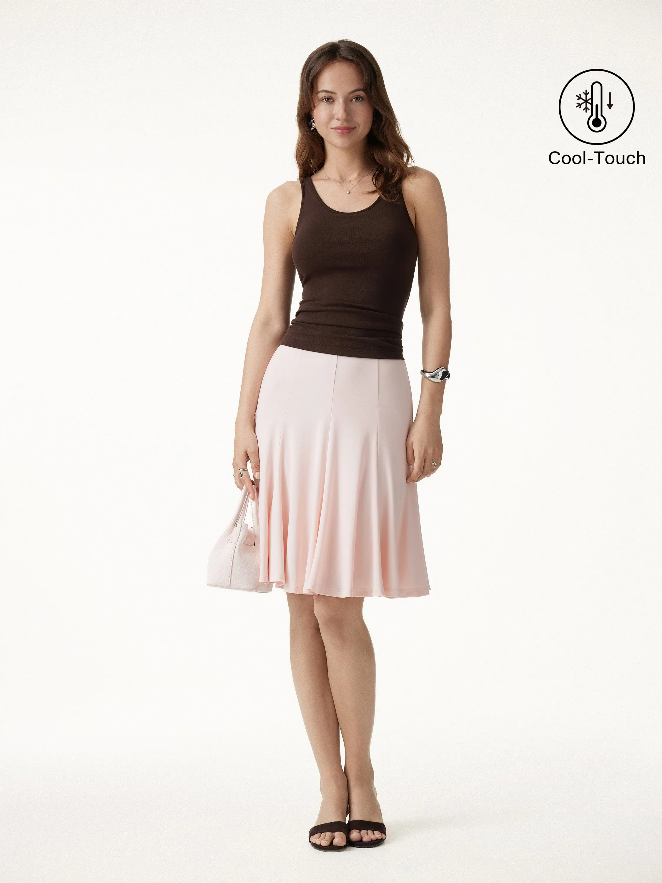 Lyocell Mermaid Hem Knee-Length Skirt sold by OGLmove