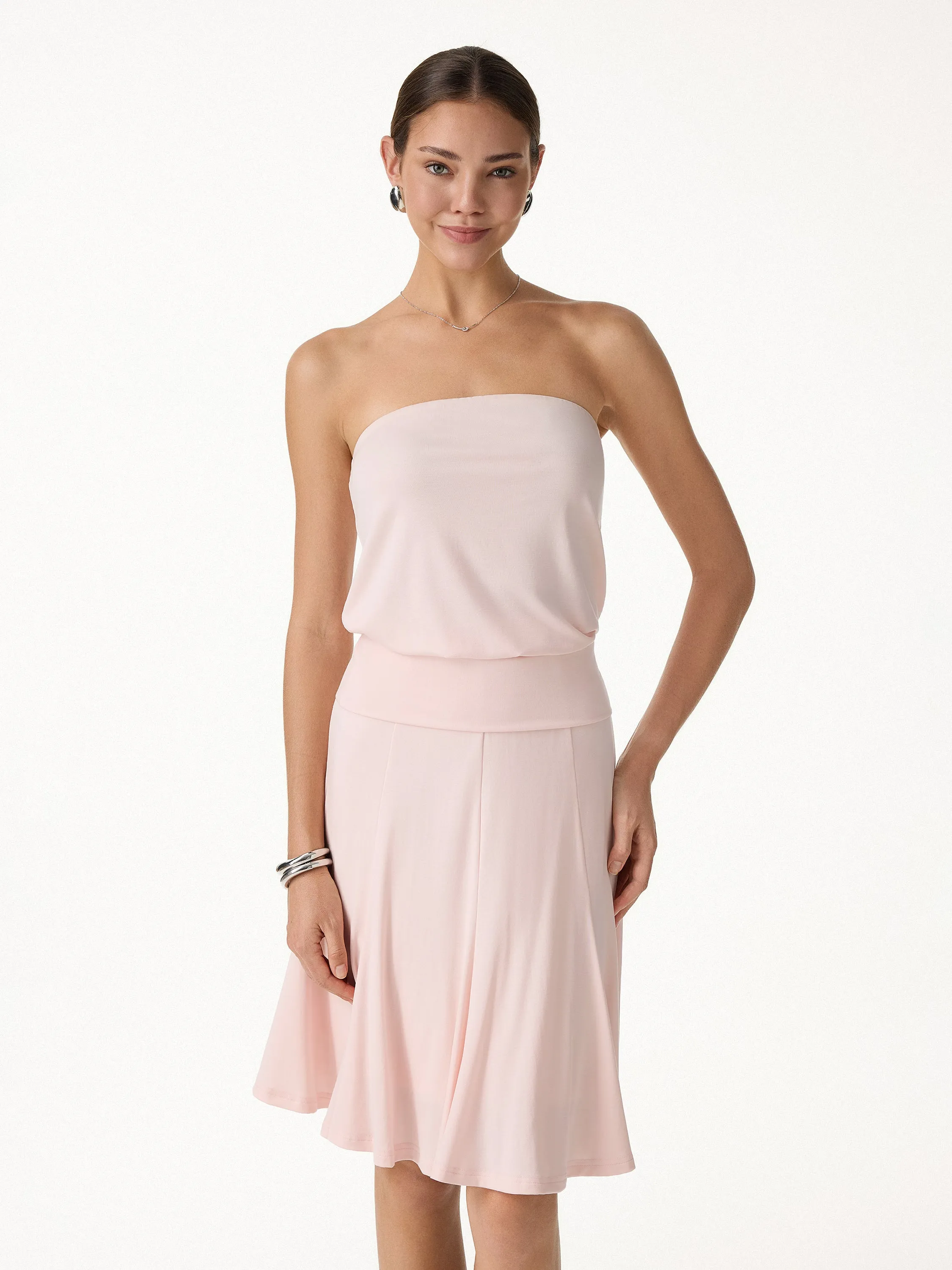 Lyocell Bandeau Banded Hem Bra Top sold by OGLmove product image thumbnail 5