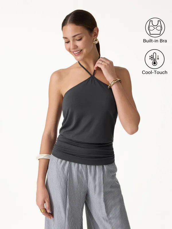 Halter Ruched Hem Bra Top made by OGLmove