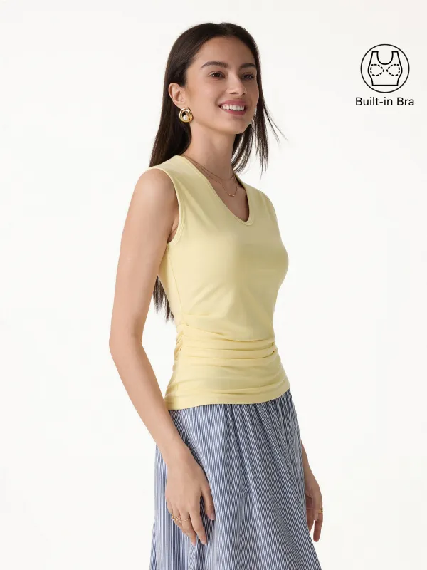 Tucked Sleeveless Bra Top made by OGLmove