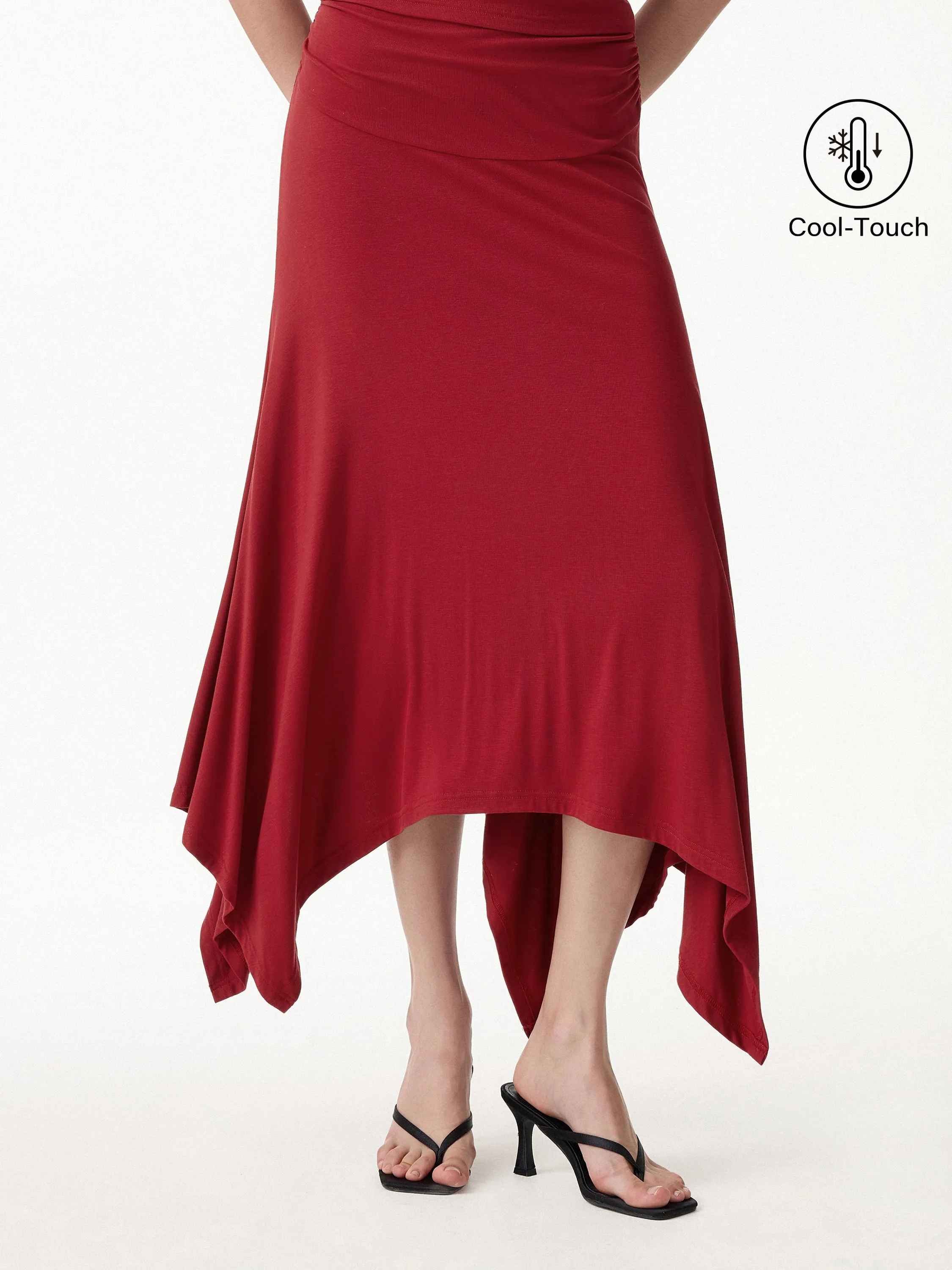 CoolTouch Handkerchief Hem Ankled Skirt sold by OGLmove
