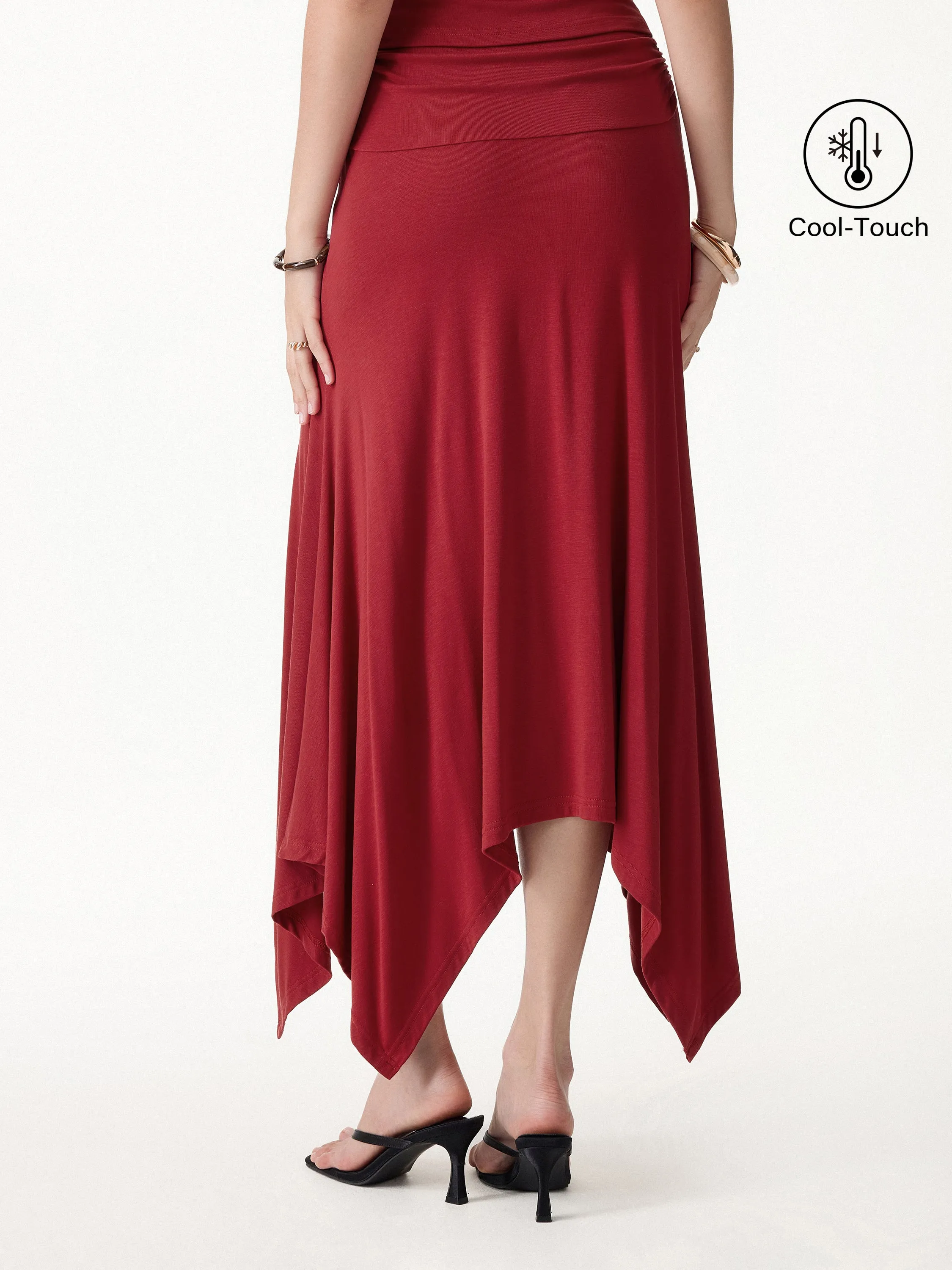 CoolTouch Handkerchief Hem Ankled Skirt sold by OGLmove product image thumbnail 4