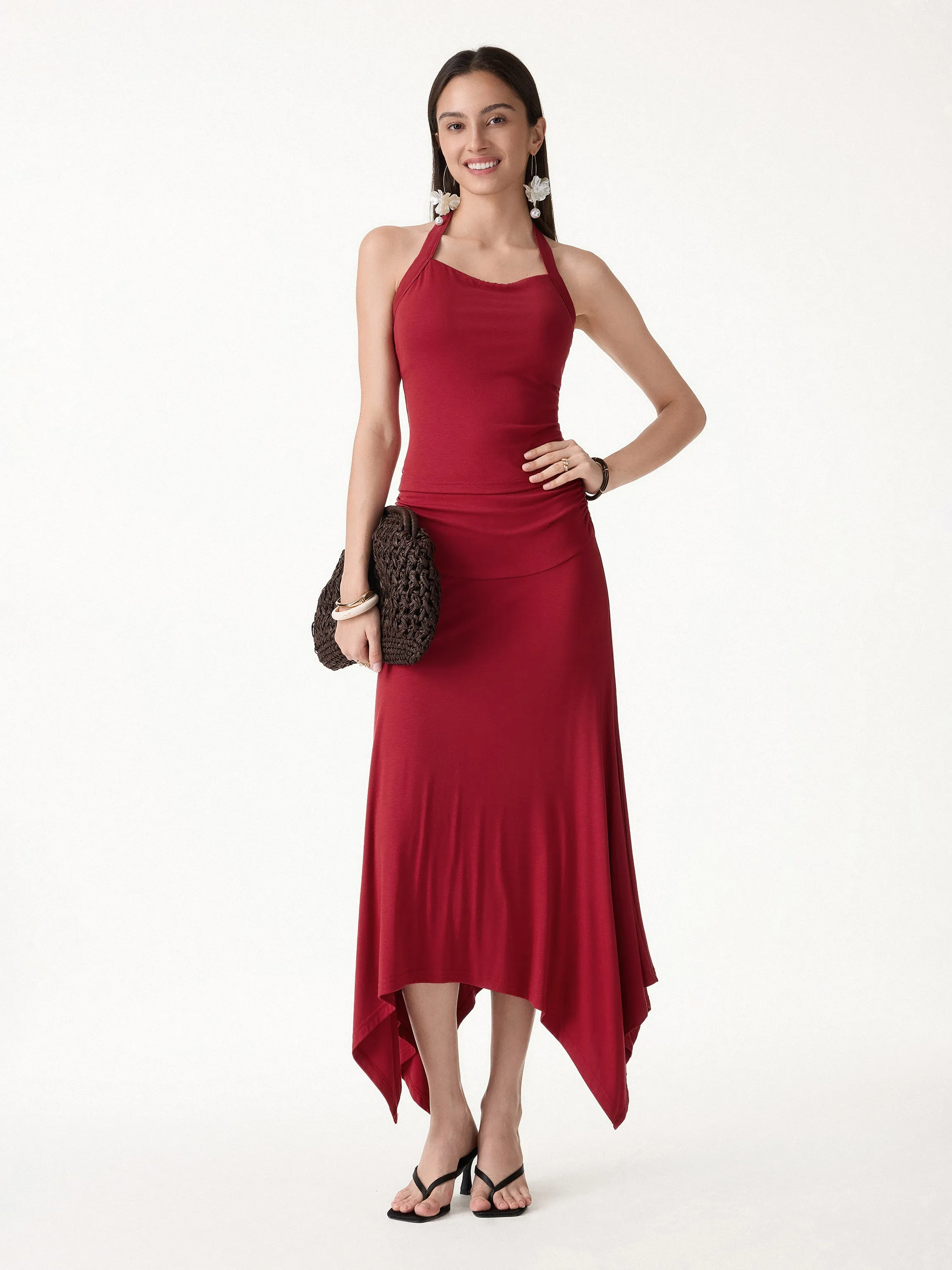 CoolTouch Handkerchief Hem Ankled Skirt sold by OGLmove product image thumbnail 2
