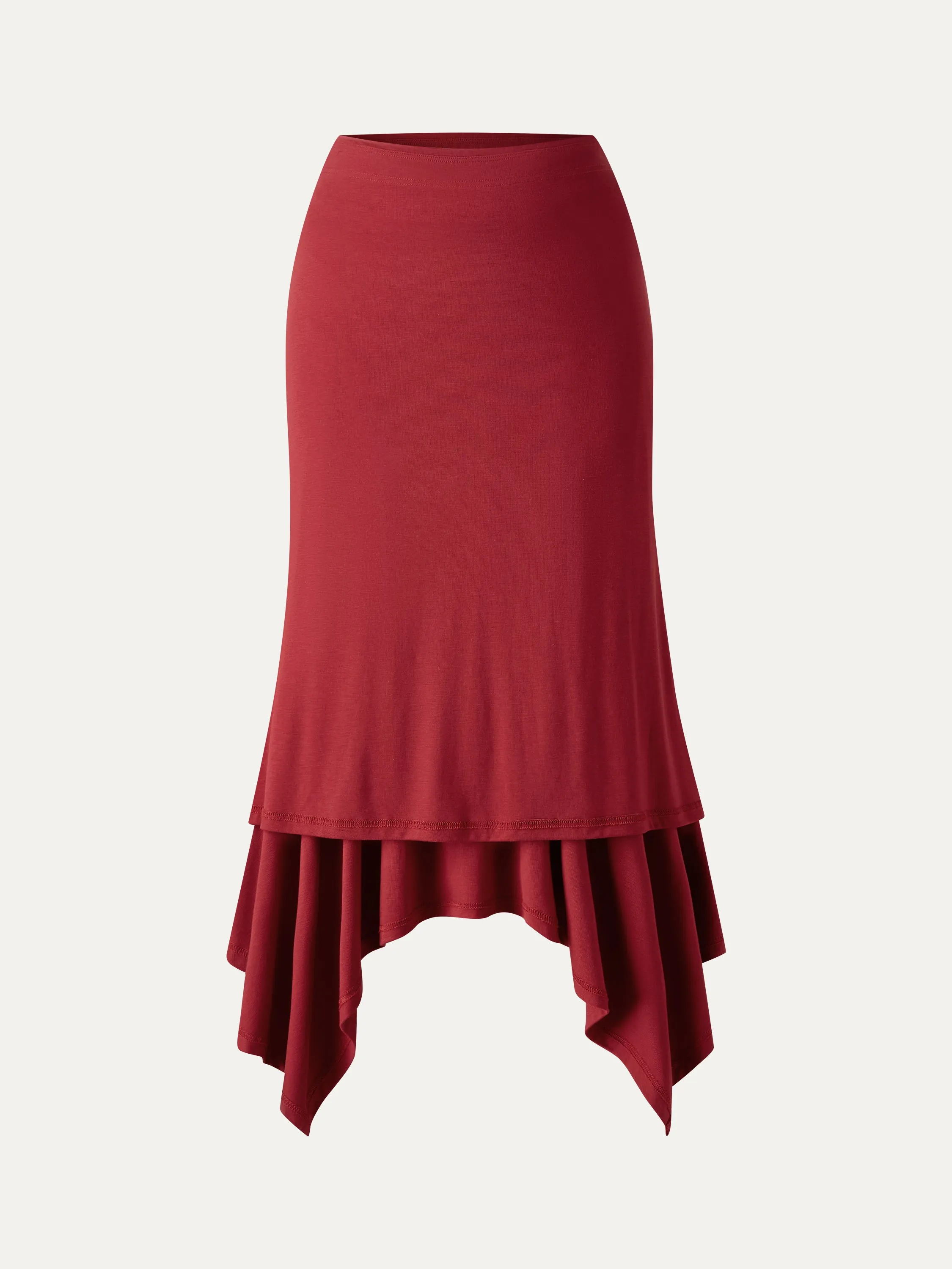 CoolTouch Handkerchief Hem Ankled Skirt sold by OGLmove product image thumbnail 5