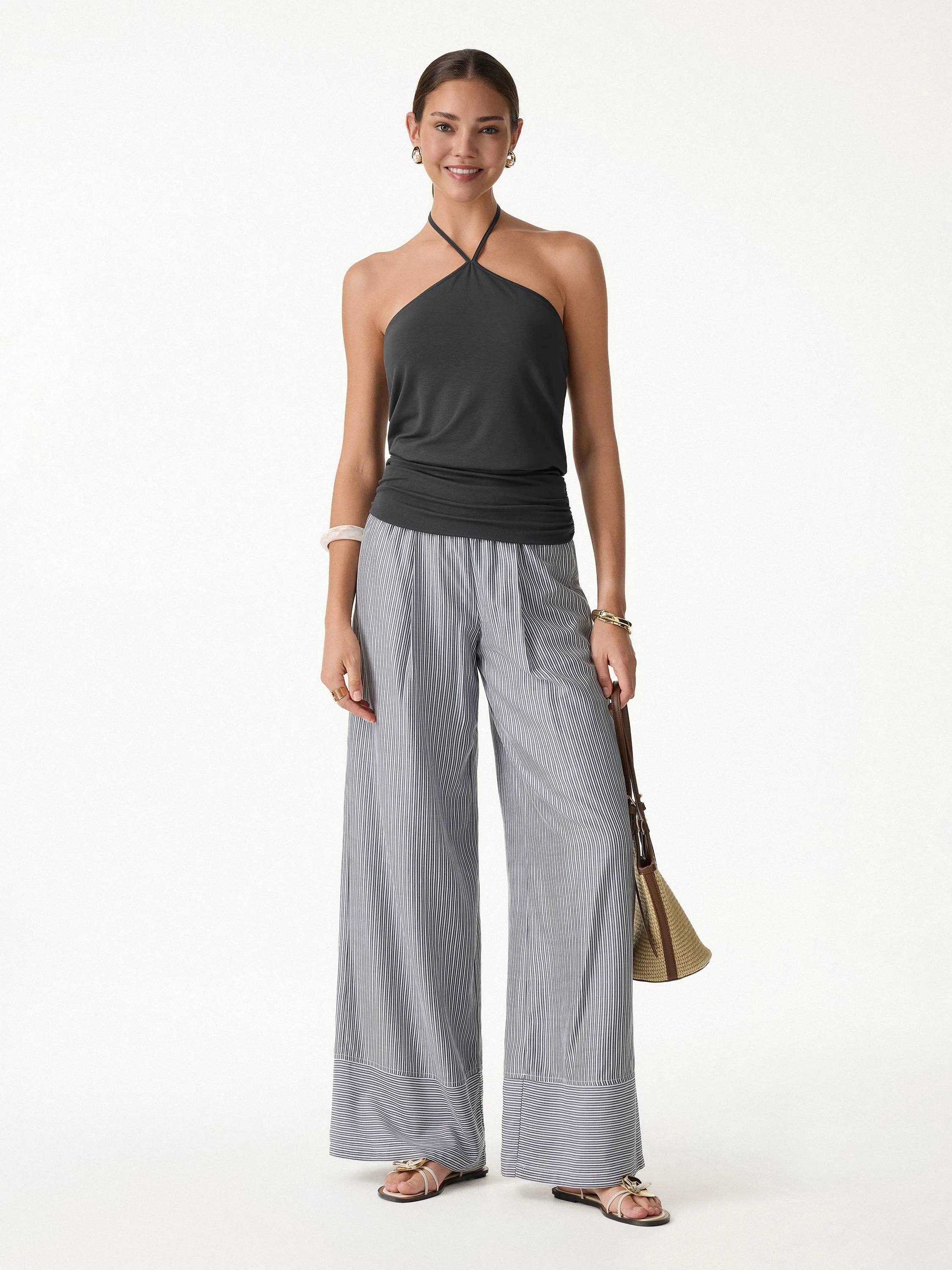 CoolTouch Halter Ruched Hem Bra Top sold by OGLmove product image thumbnail 4