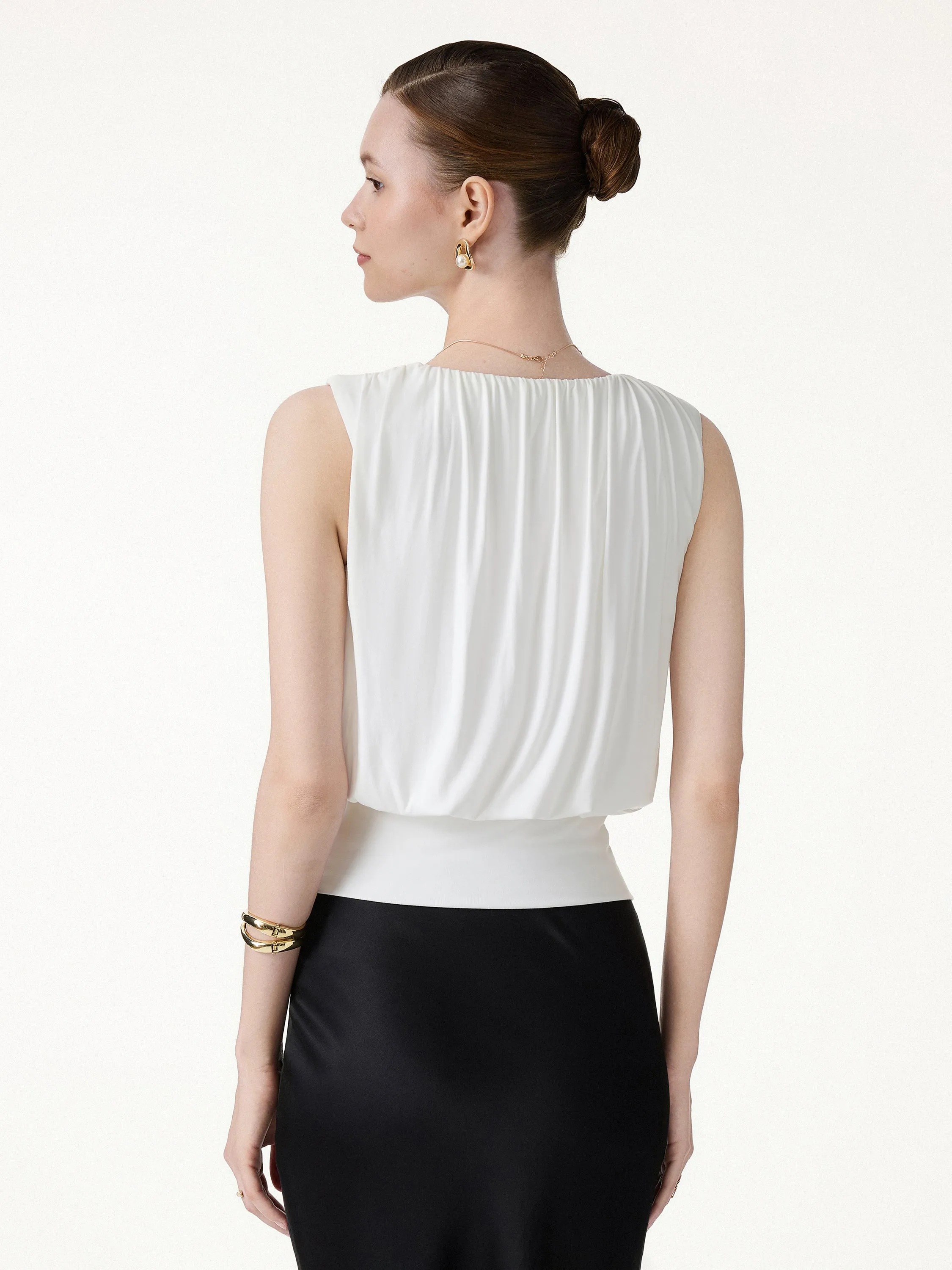 Gathered Sleeveless Bra Top sold by OGLmove product image thumbnail 4