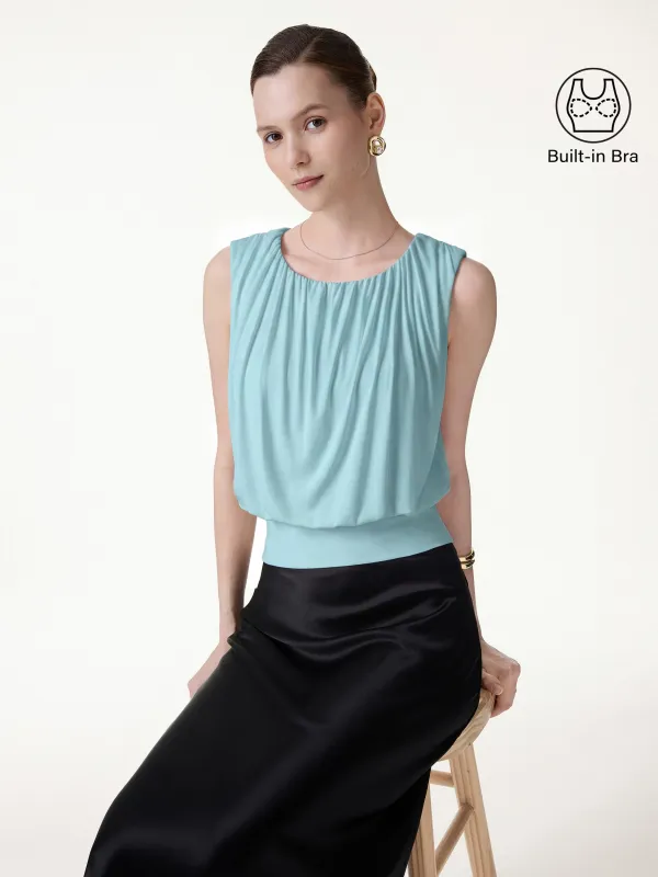Gathered Sleeveless Bra Top made by OGLmove