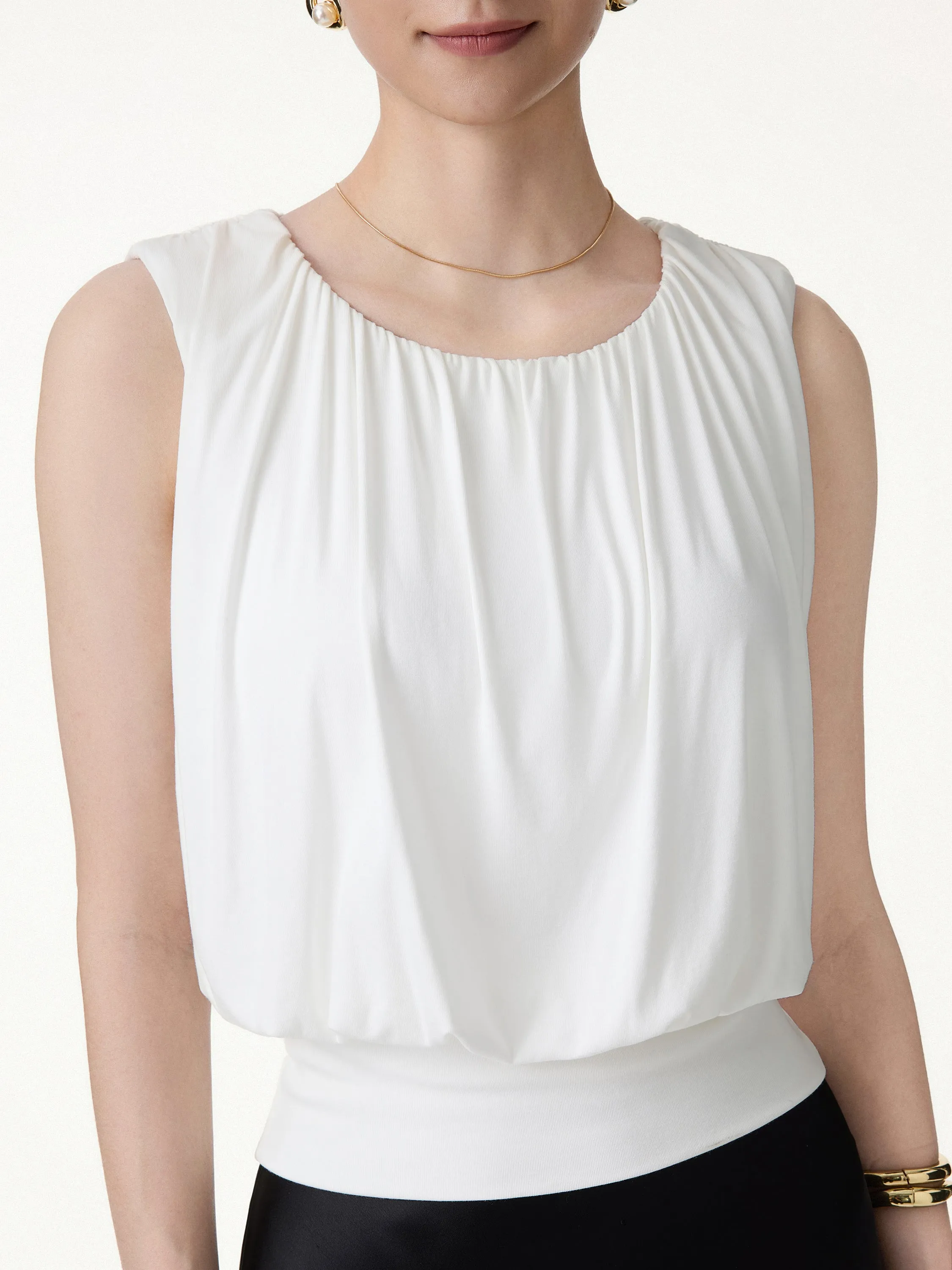 Gathered Sleeveless Bra Top sold by OGLmove product image thumbnail 5