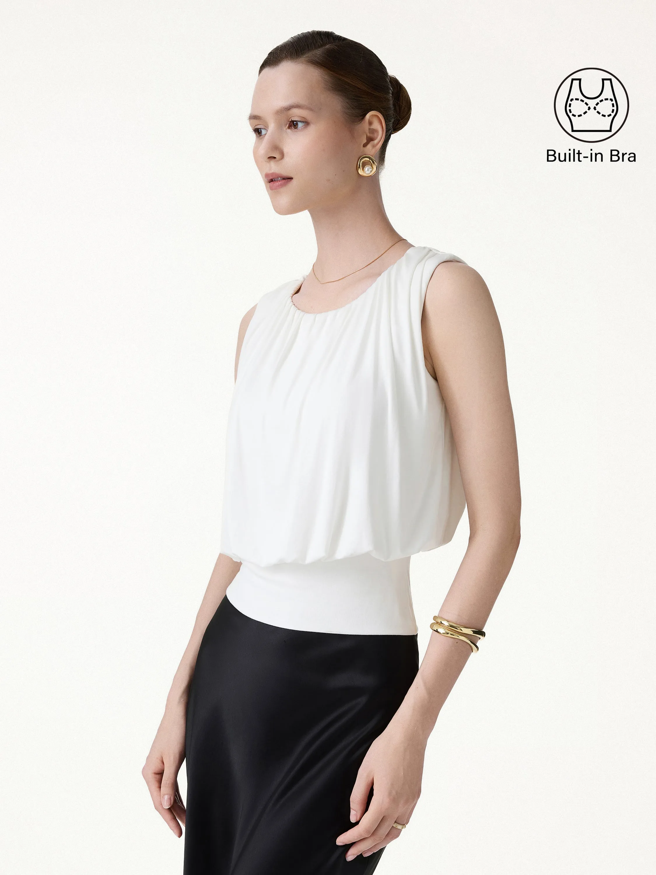Gathered Sleeveless Bra Top sold by OGLmove product image thumbnail 3