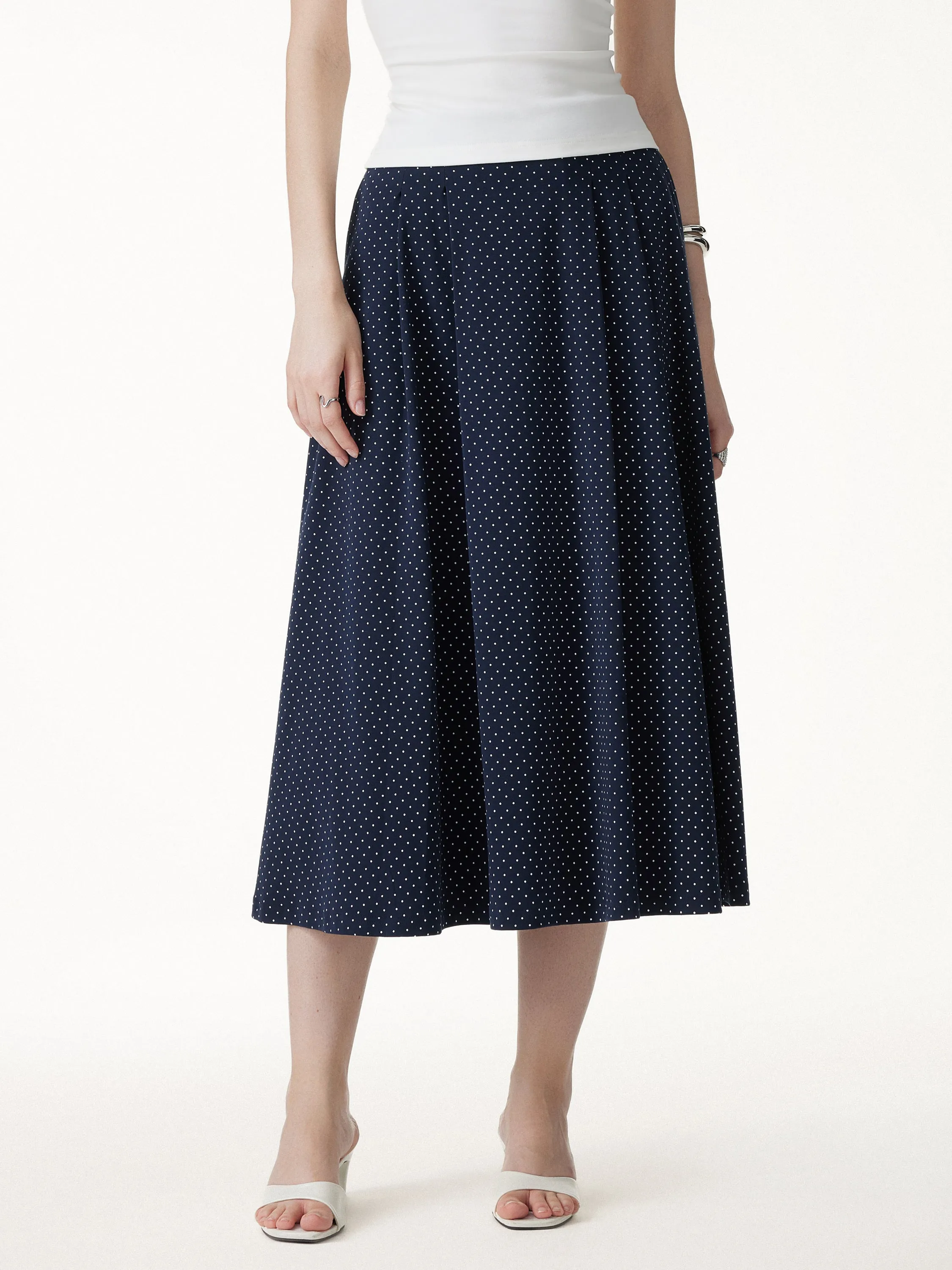 Flared Midi Skirt with Pockets sold by OGLmove product image thumbnail 5