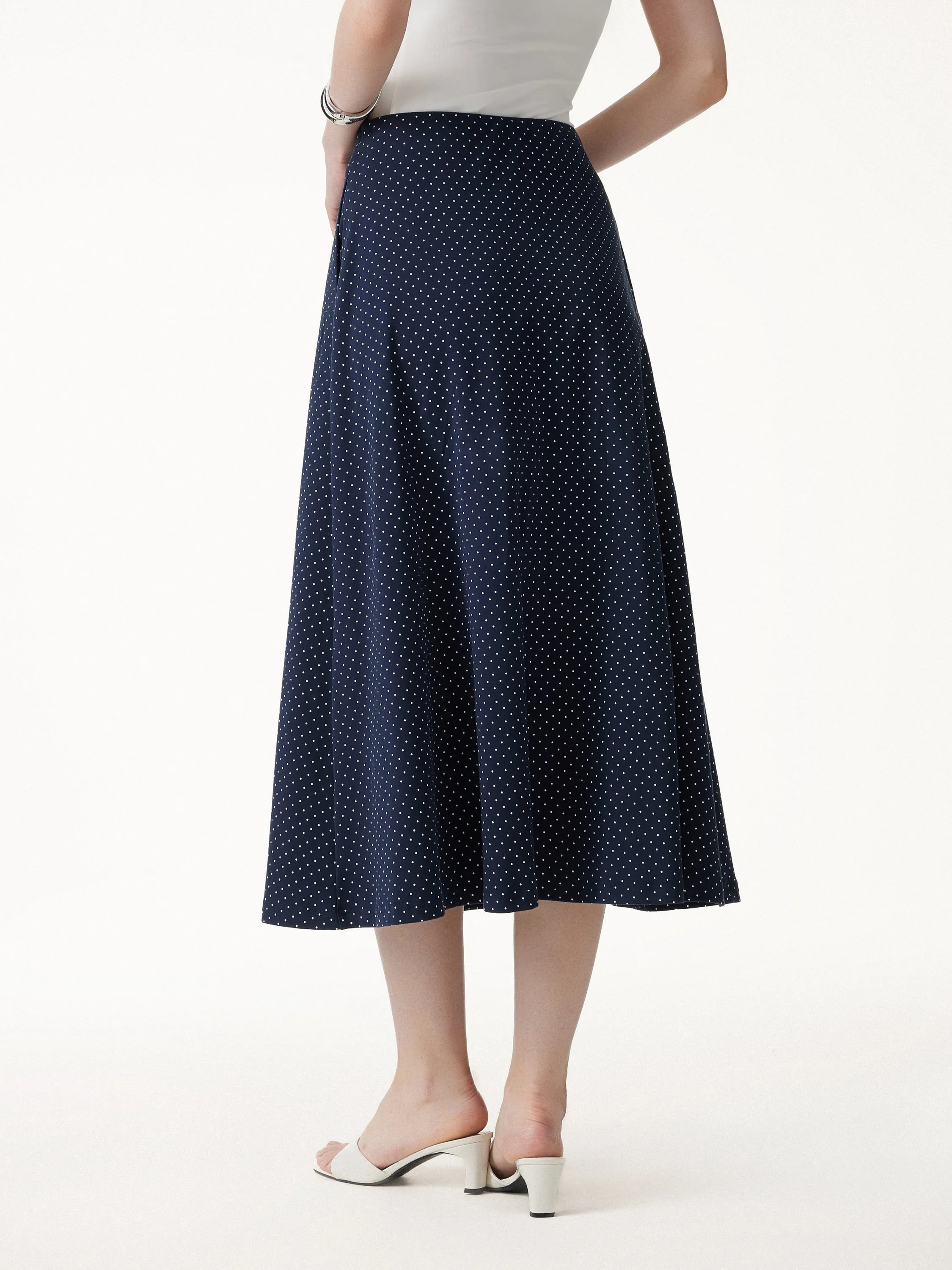 Flared Midi Skirt with Pockets sold by OGLmove product image thumbnail 4
