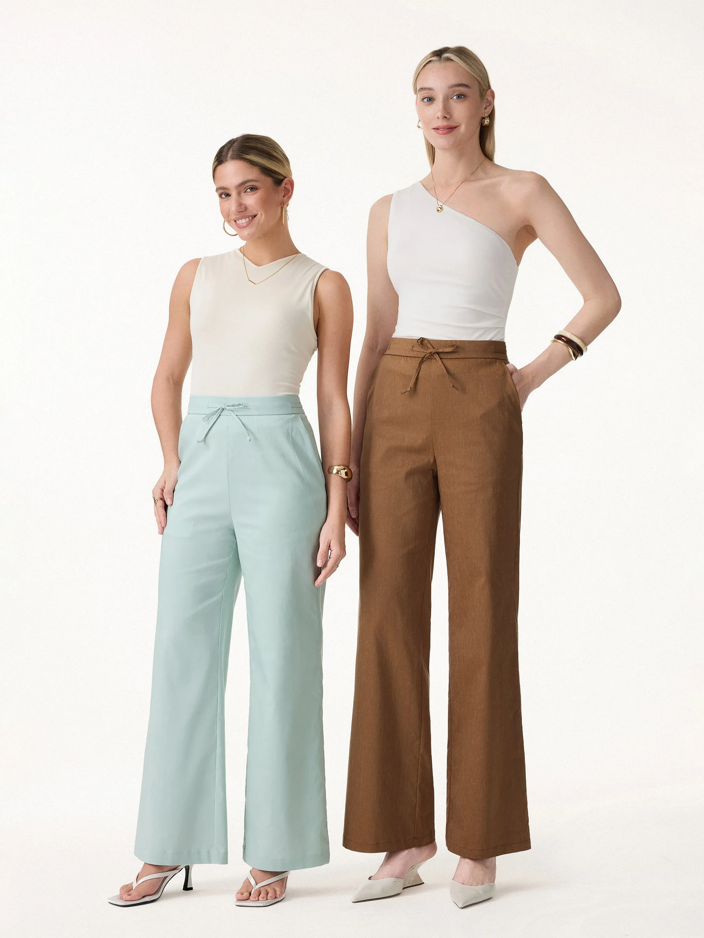 Drawstring Wide Leg Pant with Pockets sold by OGLmove product image thumbnail 2