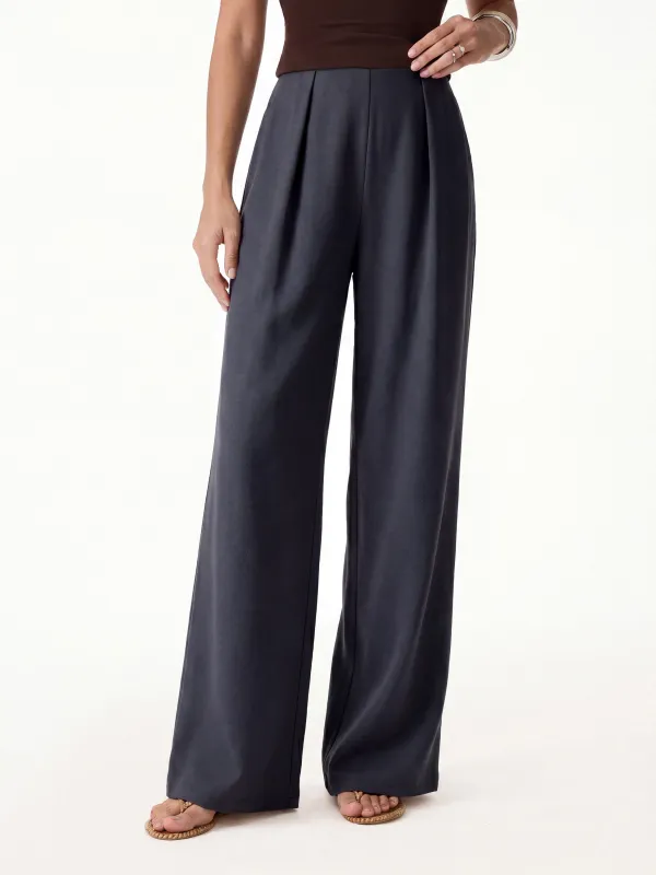Linen-Like Wide Flare Pant with Pockets made by OGLmove