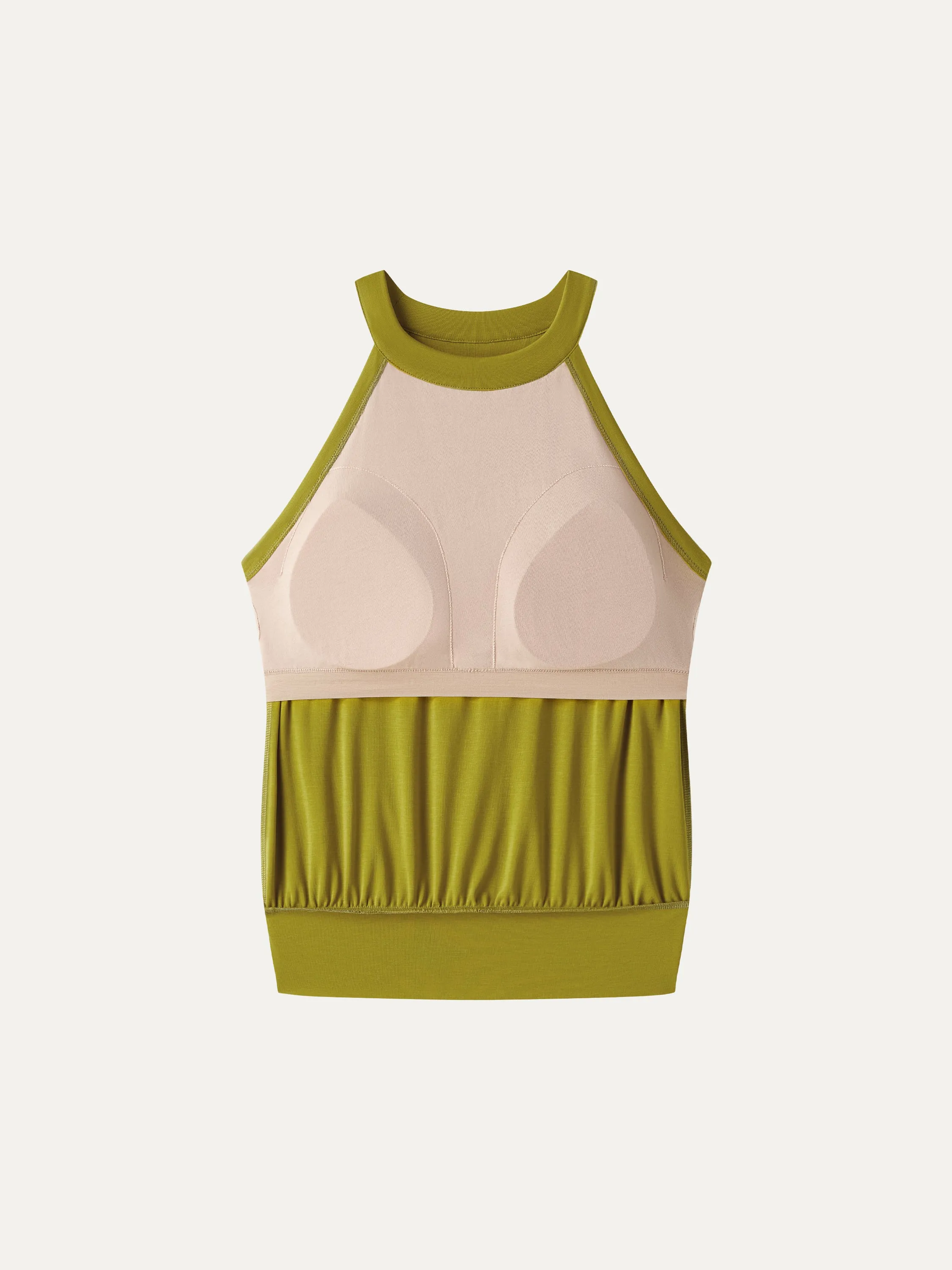2Pcs Set Halter Neck Bra Tank & Tucked Pant with Pockets sold by OGLmove product image thumbnail 5