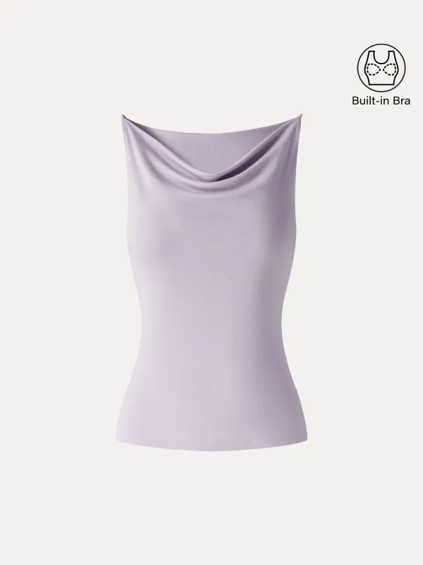 Stretch Cowl Neck Bra Tank made by OGLmove