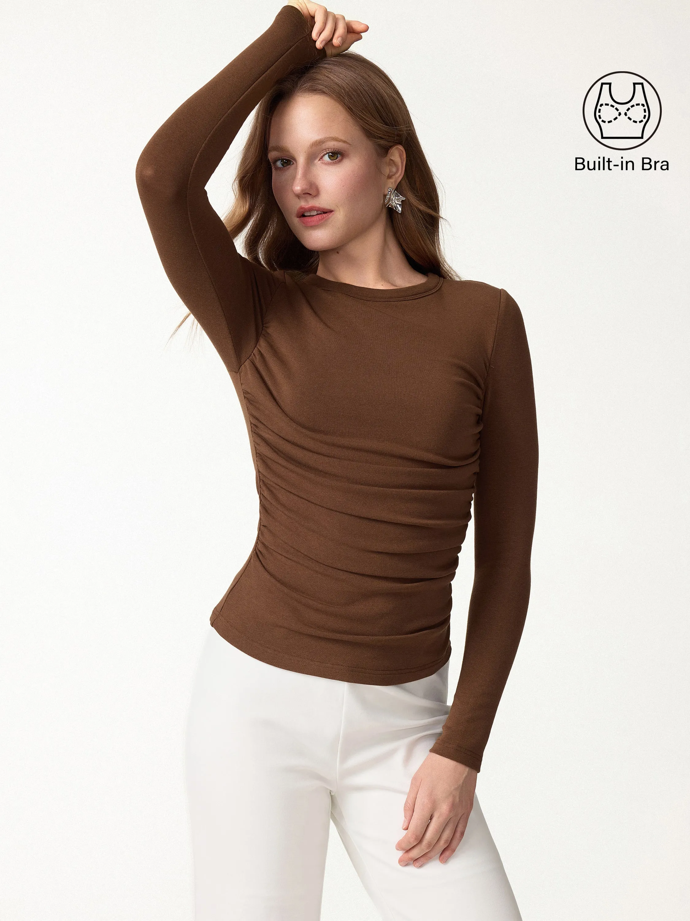 Eco-Mousse® Long Sleeve Bra Top sold by OGLmove