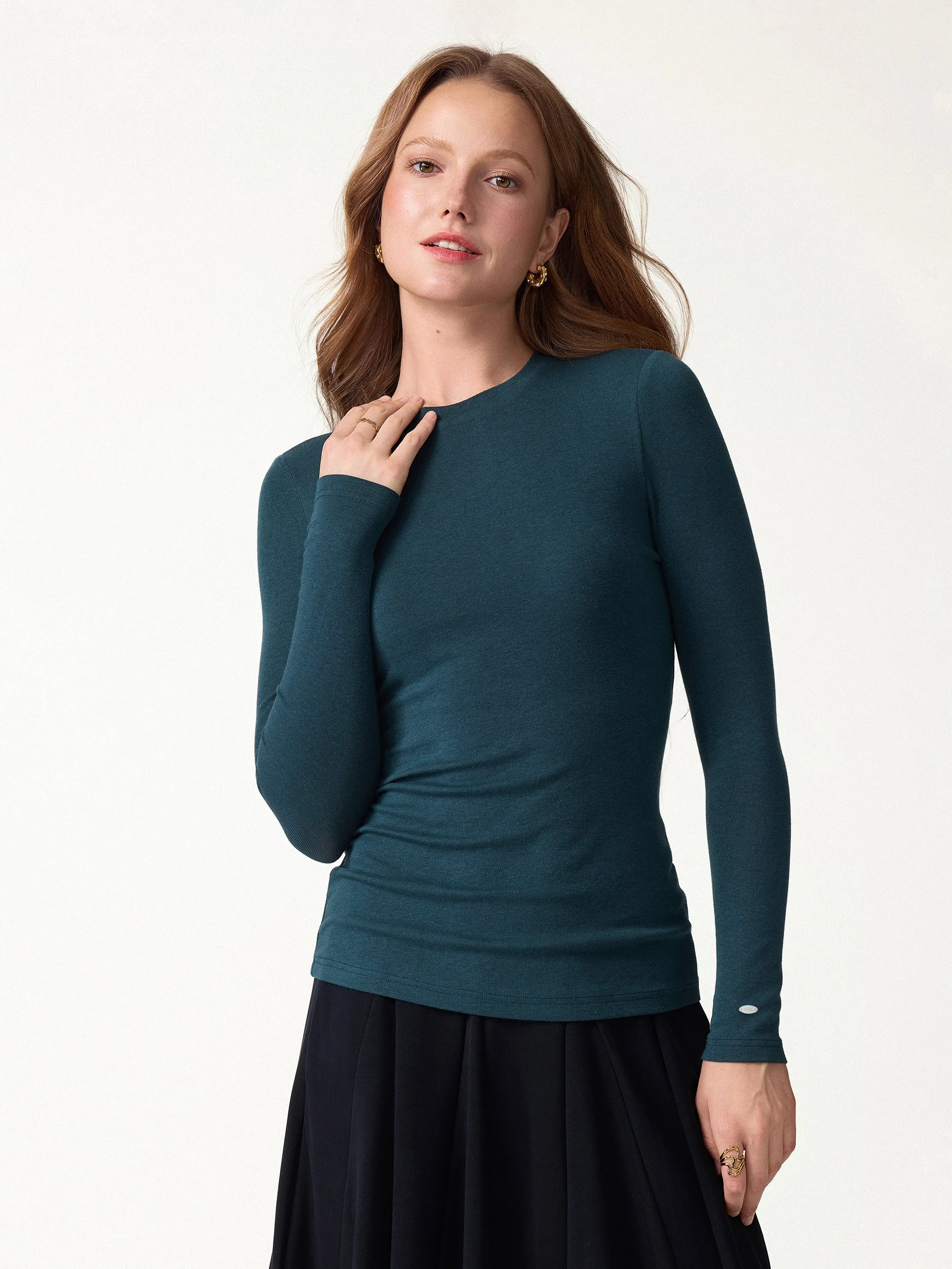 Crewneck Long Sleeve Bra Top sold by OGLmove product image thumbnail 3
