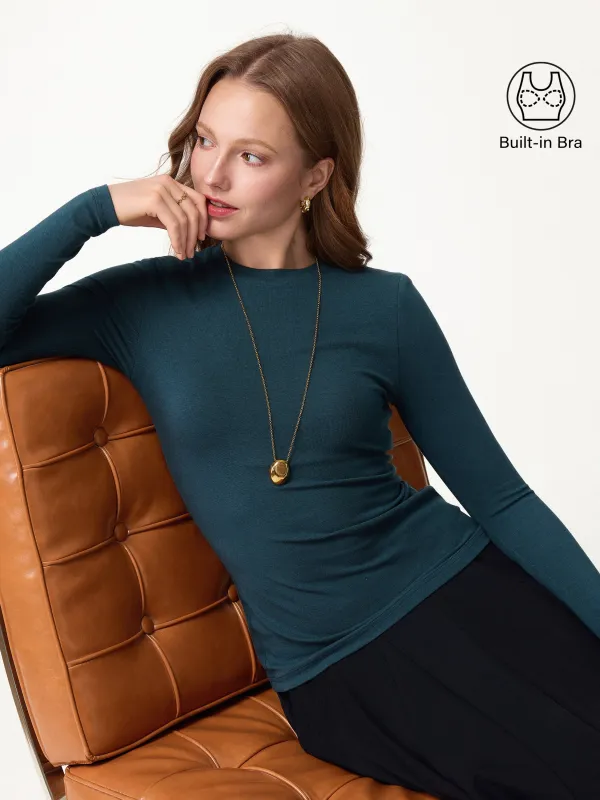 Crewneck Long Sleeve Bra Top made by OGLmove