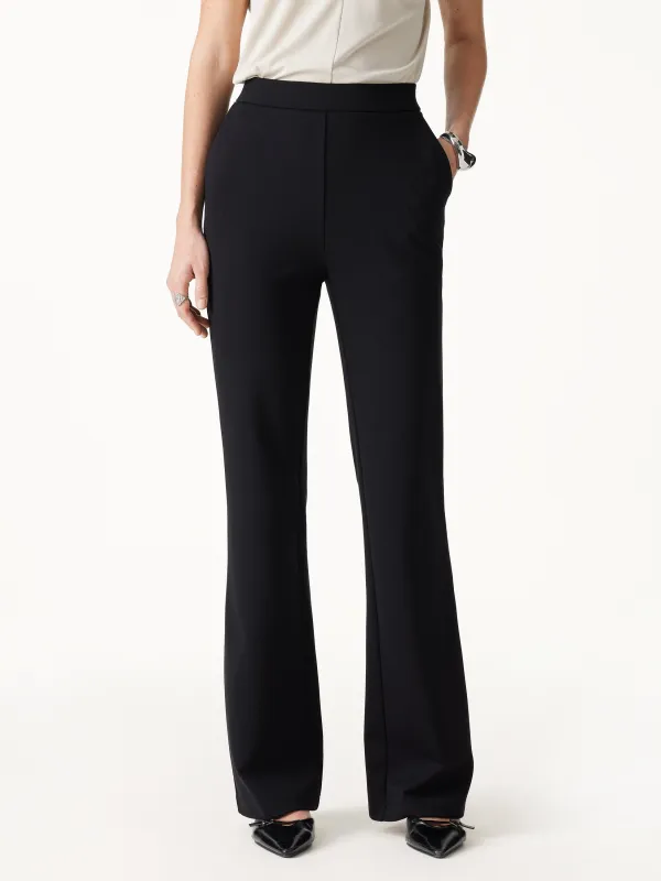 Ponte High-Rise Slim Flared Pants with Pockets made by OGLmove