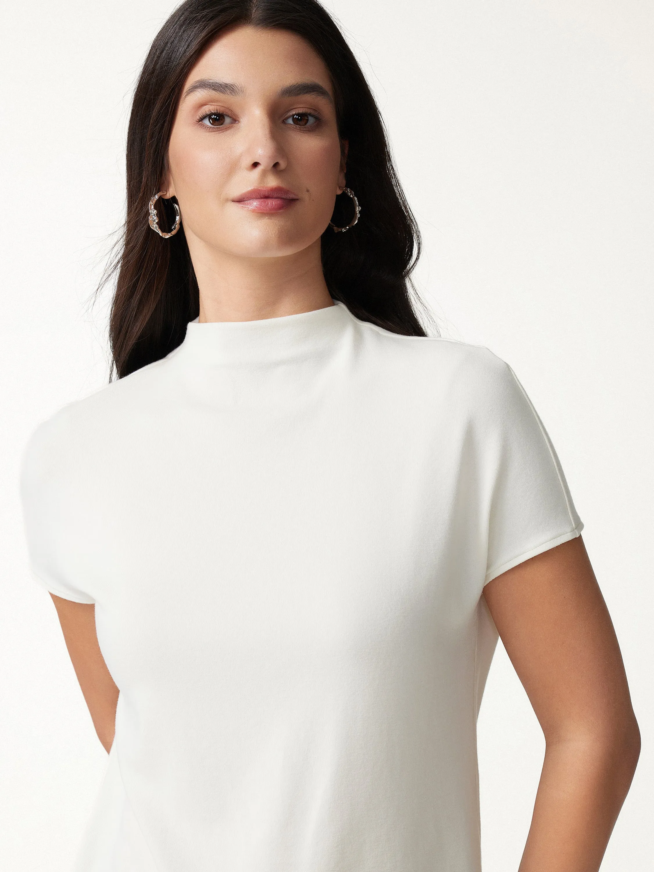Mock Neck Short Sleeve Bra Top sold by OGLmove product image thumbnail 5