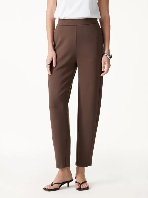 TravelEase High-Rise Ankled Barrel Pants with Pockets made by OGLmove