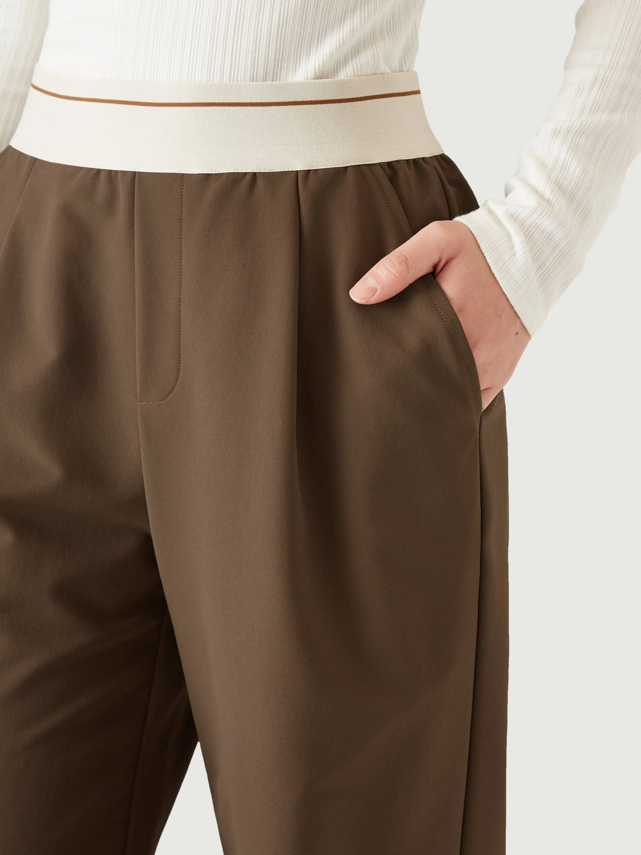 Waterproof Lightweight Elastic-Band Straight Leg Pant sold by ogl move product image thumbnail 4