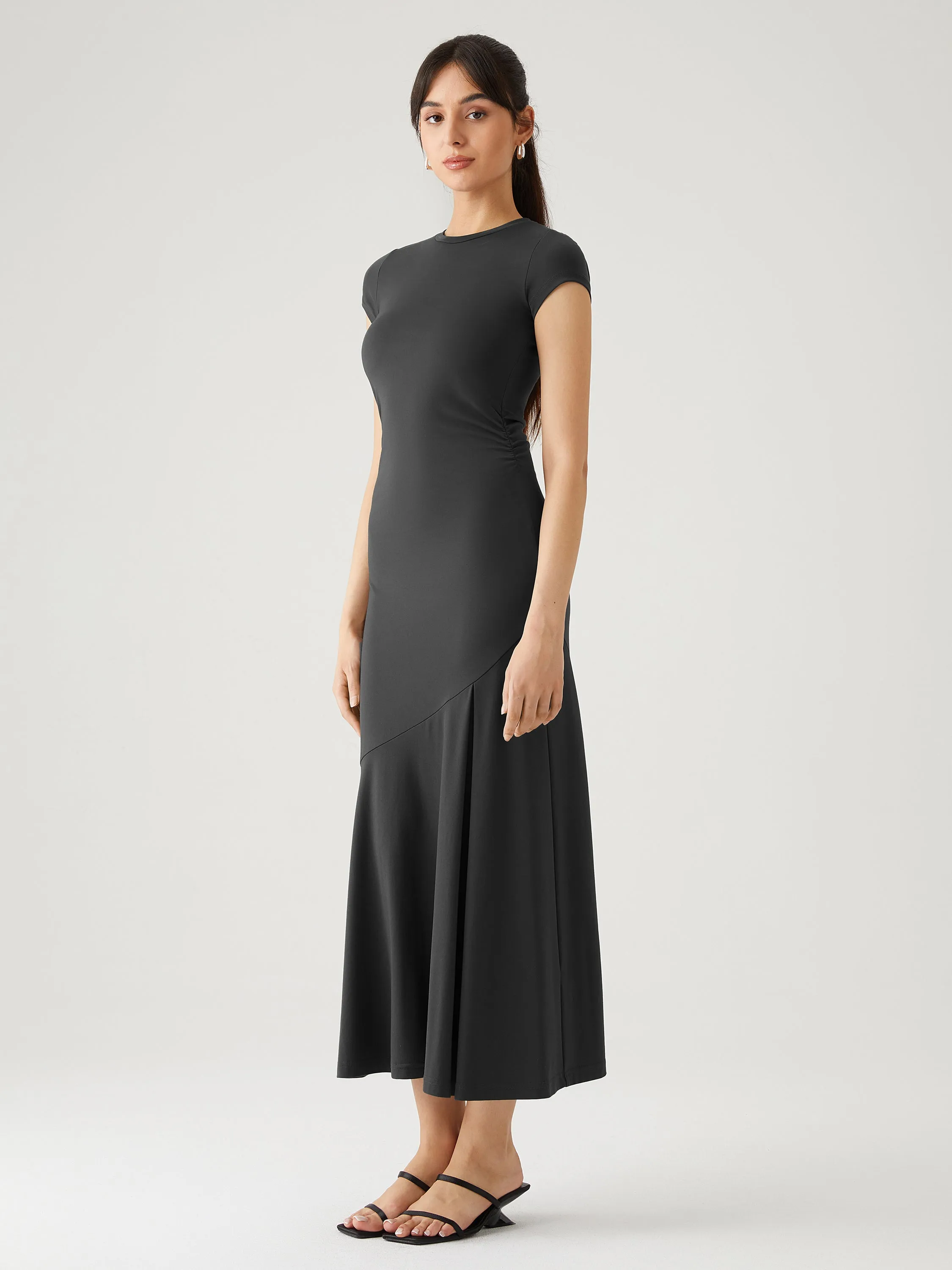 Cap Sleeve Maxi Dress sold by ogl move product image thumbnail 5