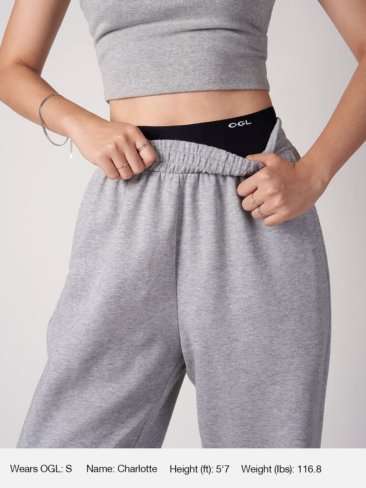 Double Waistband Sweatpants 2Pcs Set sold by ogl move product image thumbnail 7