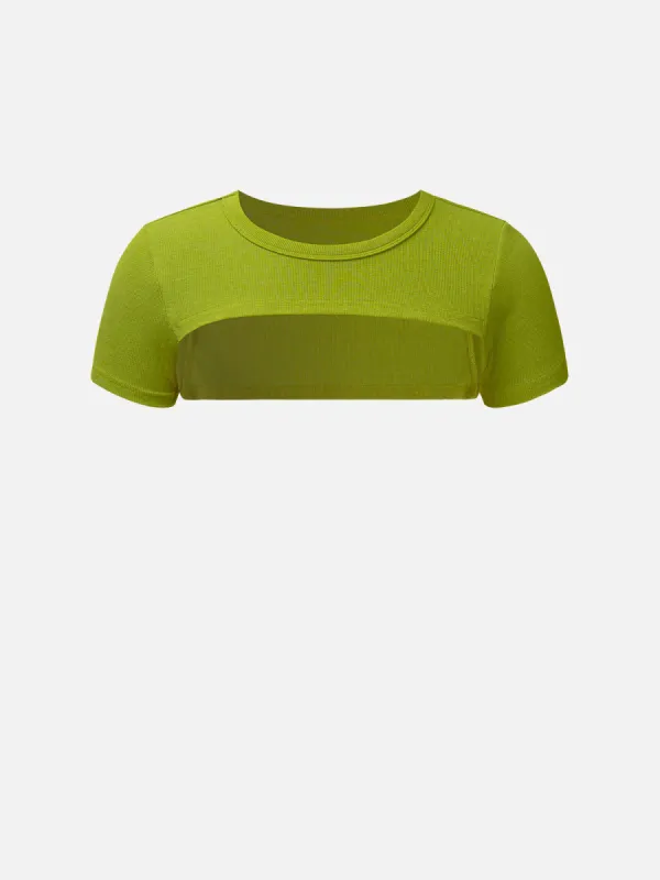 Plantive™ Crew-Neck Short Sleeve Shrug sold by ogl move