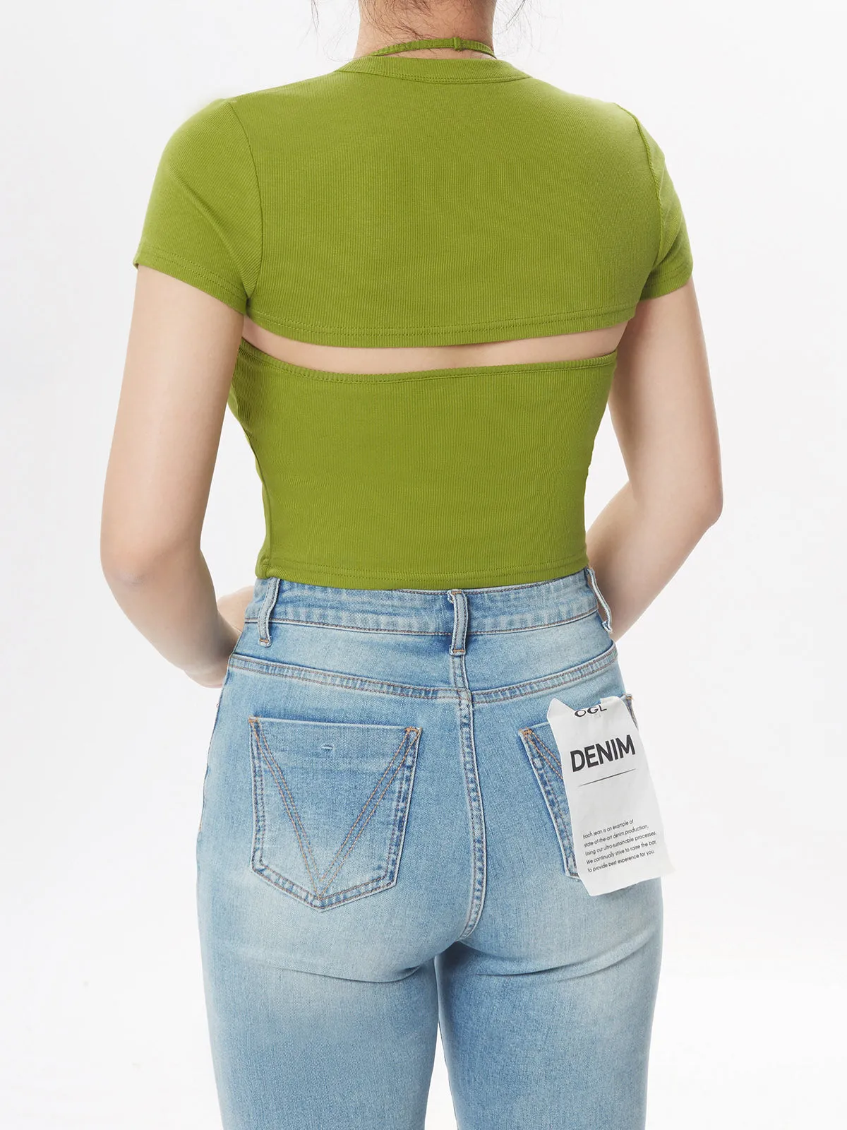 Plantive™ Crew-Neck Short Sleeve Shrug sold by ogl move product image thumbnail 4