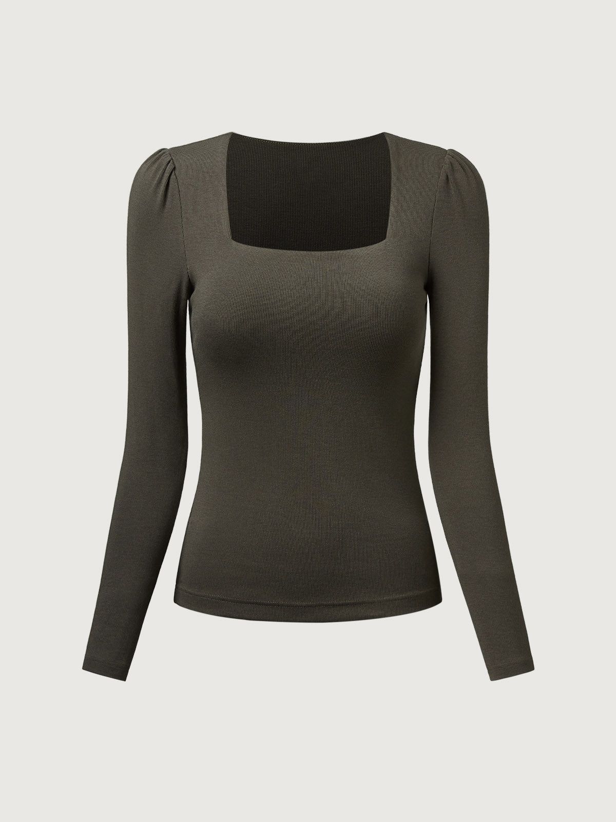 Eco-Mousse® Squareneck Puff Sleeve Tuckable Brami Top sold by ogl move product image thumbnail 2