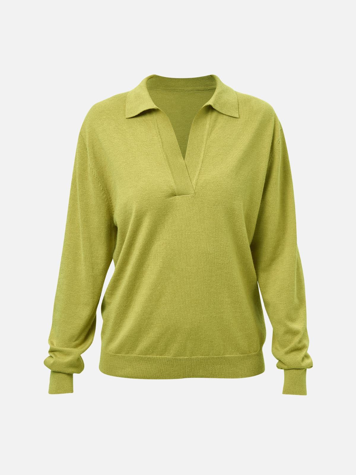 Wool Knit Sweater Polo Shirt sold by ogl move