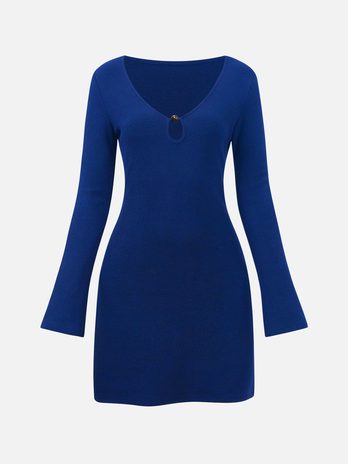 Beaded V-Neck Long Sleeve Mini dress sold by ogl move product image thumbnail 4