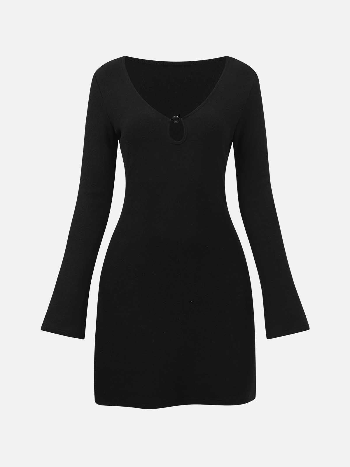 Beaded V-Neck Long Sleeve Mini dress sold by ogl move product image thumbnail 6