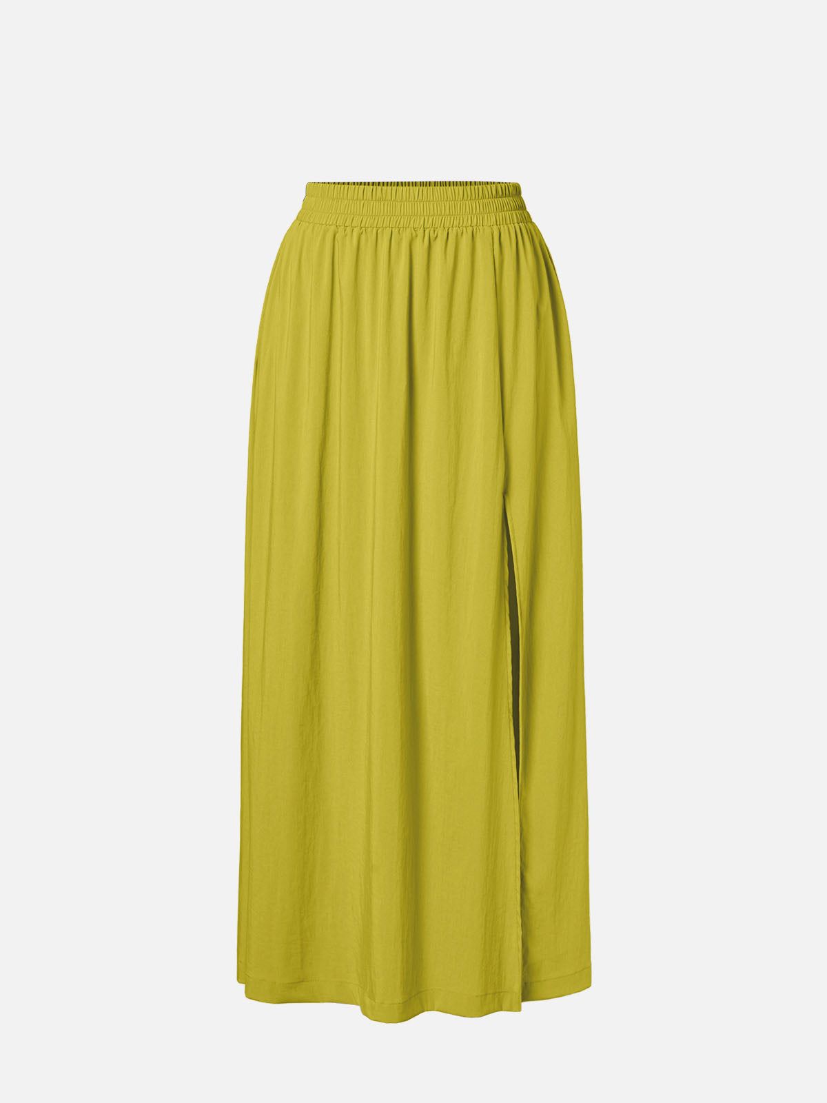 Elastic Slit Flared Maxi Skirt sold by ogl move product image thumbnail 2