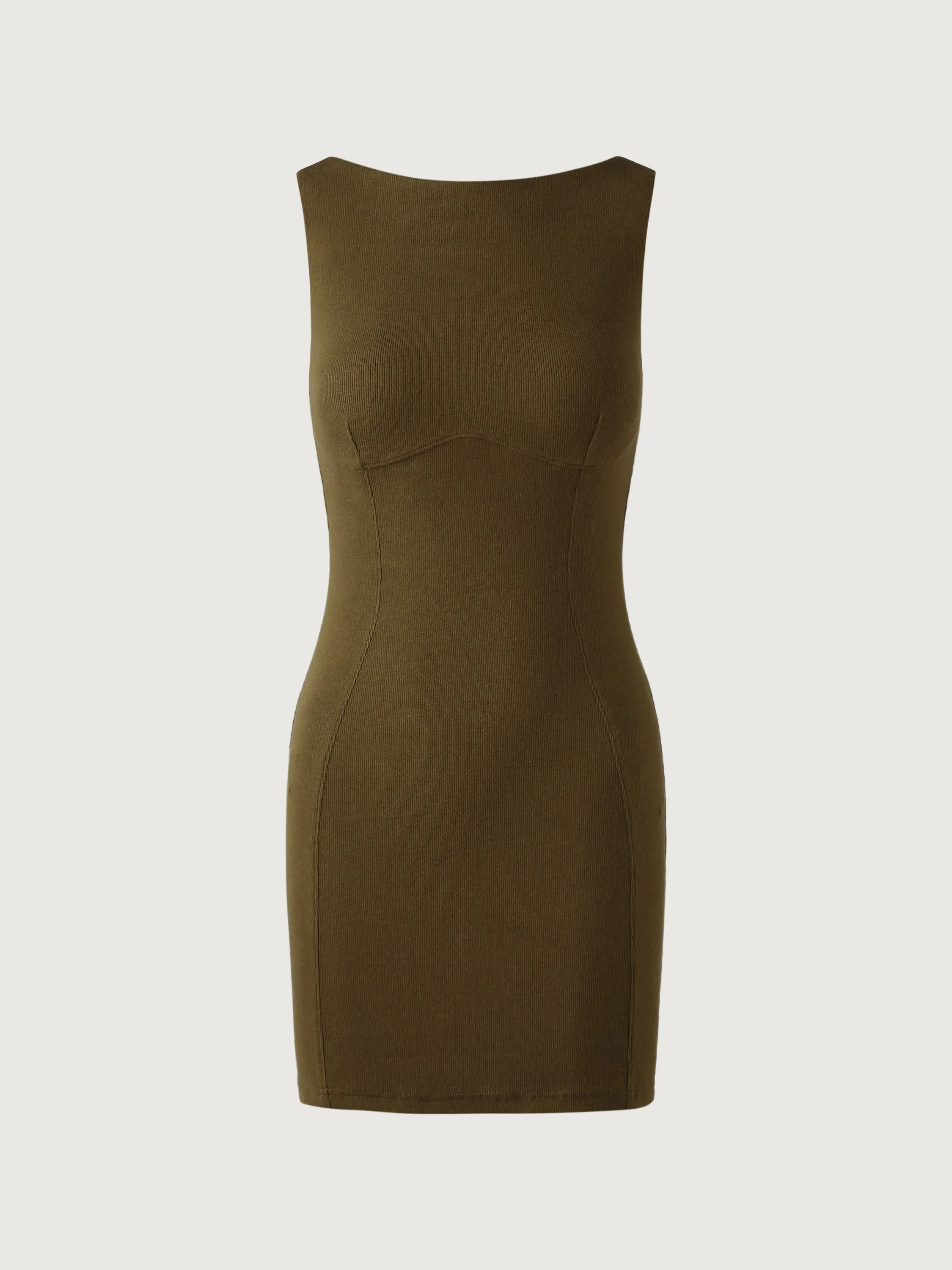 Boatneck Bustier Open-Back Brami Mini Dress sold by ogl move product image thumbnail 2