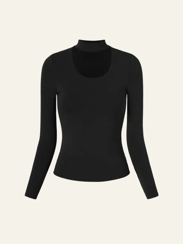 Classic Scoop Neck Choker Top sold by ogl move