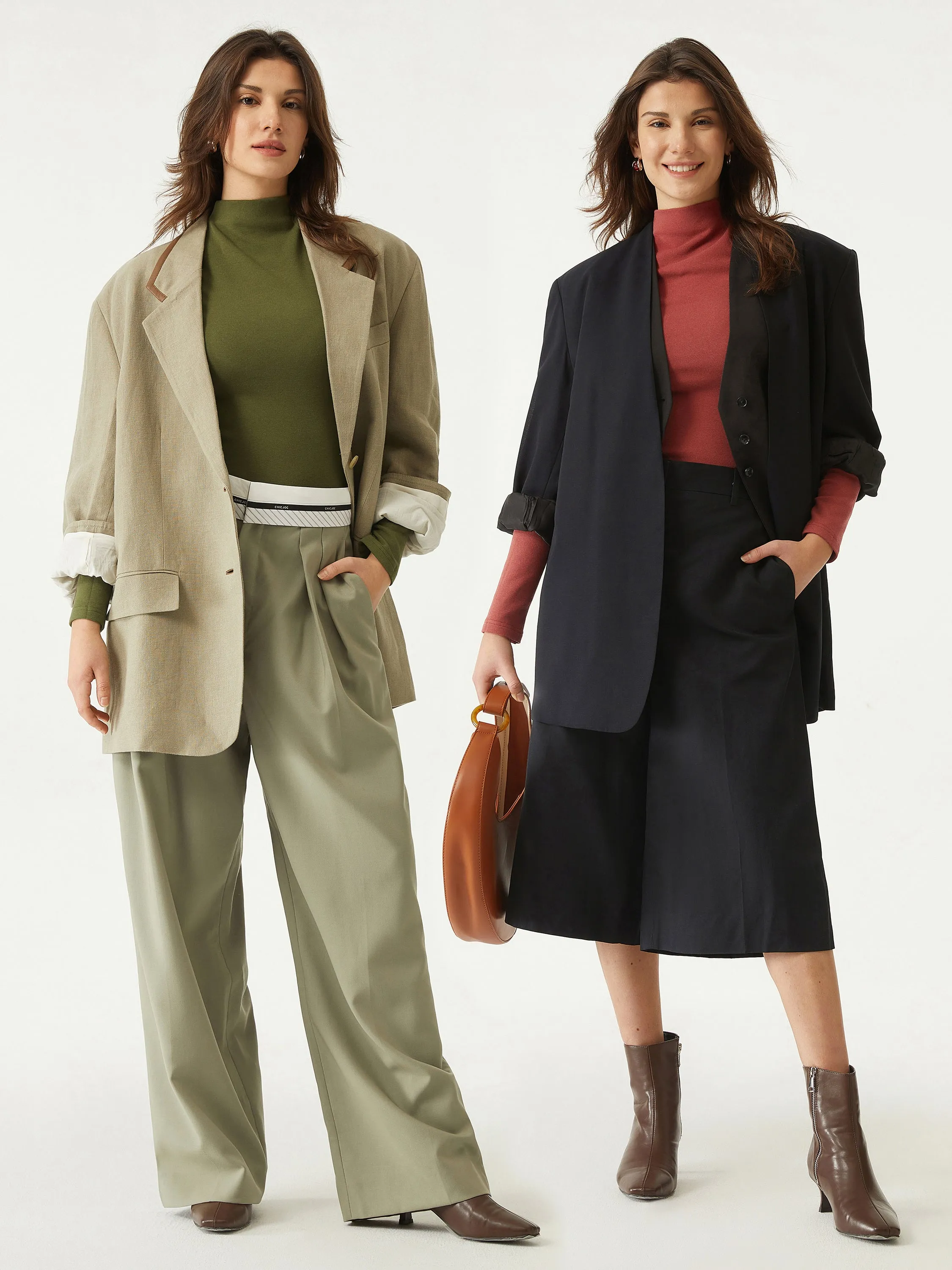 Brushed Mock Neck Top-Hip Length sold by ogl move product image thumbnail 2