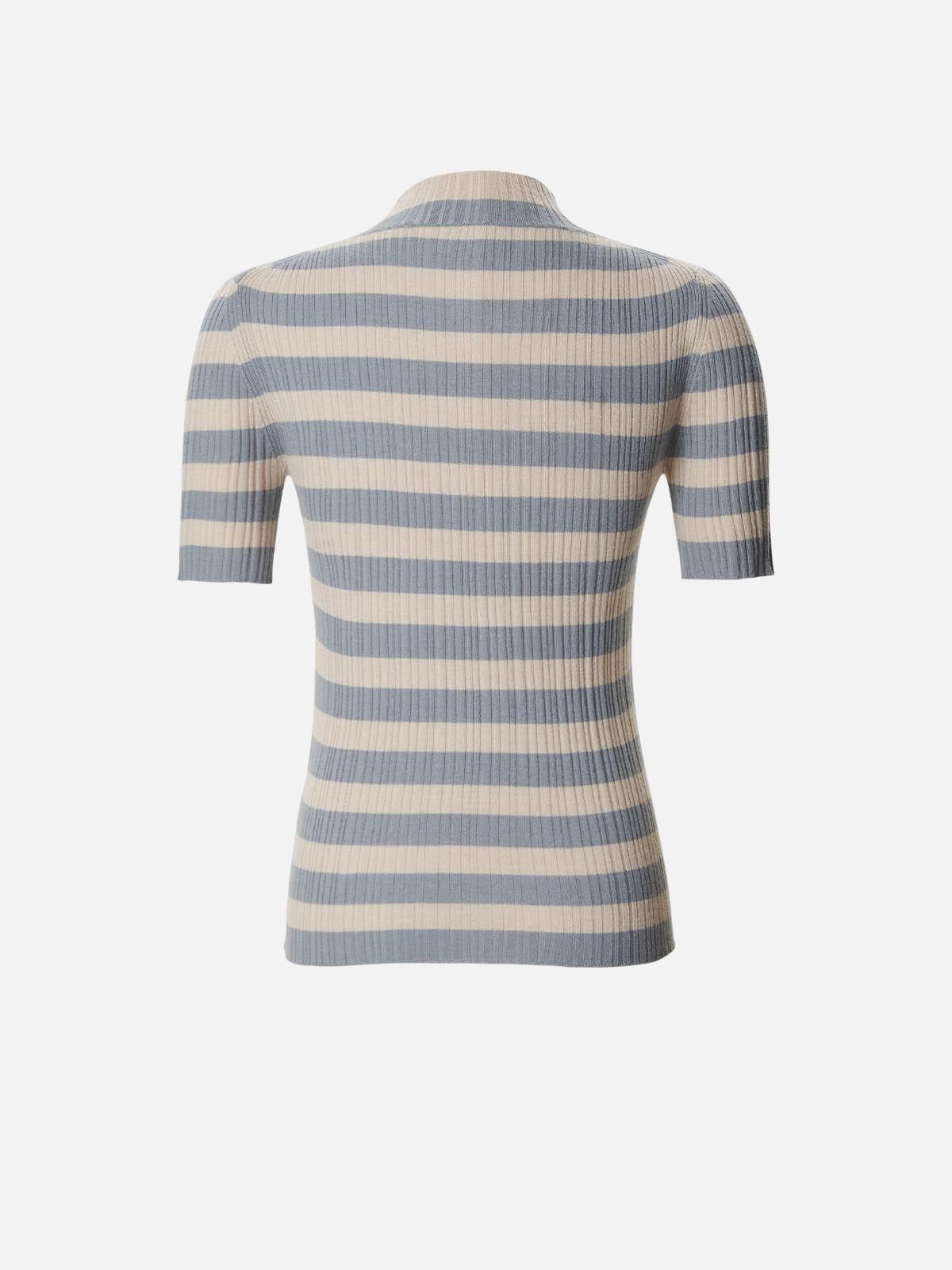 Striped Mock-neck Wool Sweater sold by ogl move product image thumbnail 3