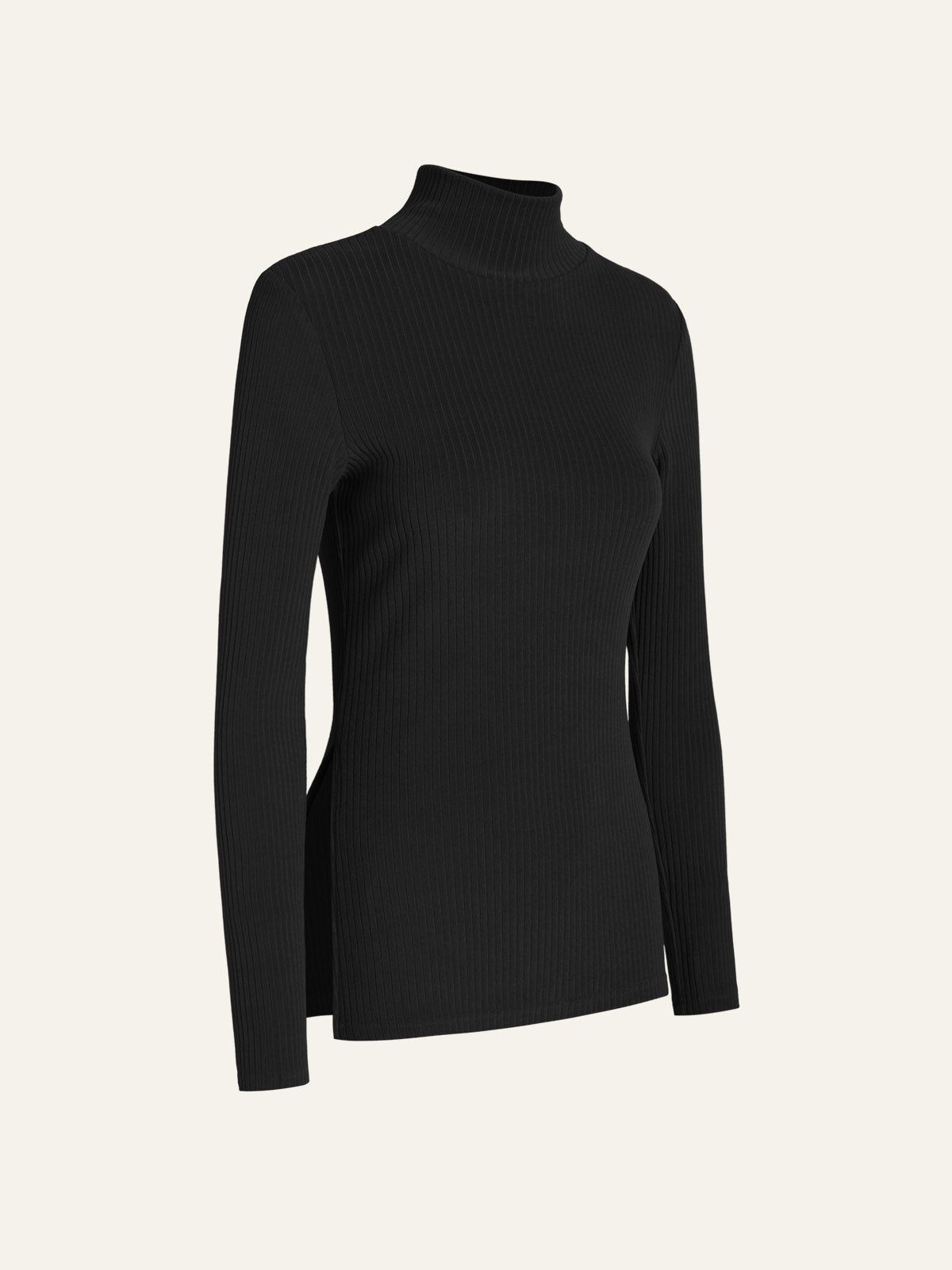 Velvety Touch Turtleneck Slit Hem Tunic Shirt sold by ogl move