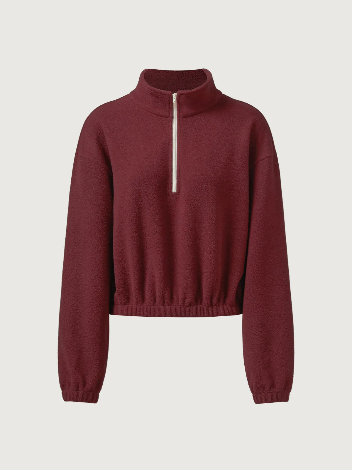 Cozy Polar Fleece Contrast Zipper Sweatshirt sold by ogl move product image thumbnail 2